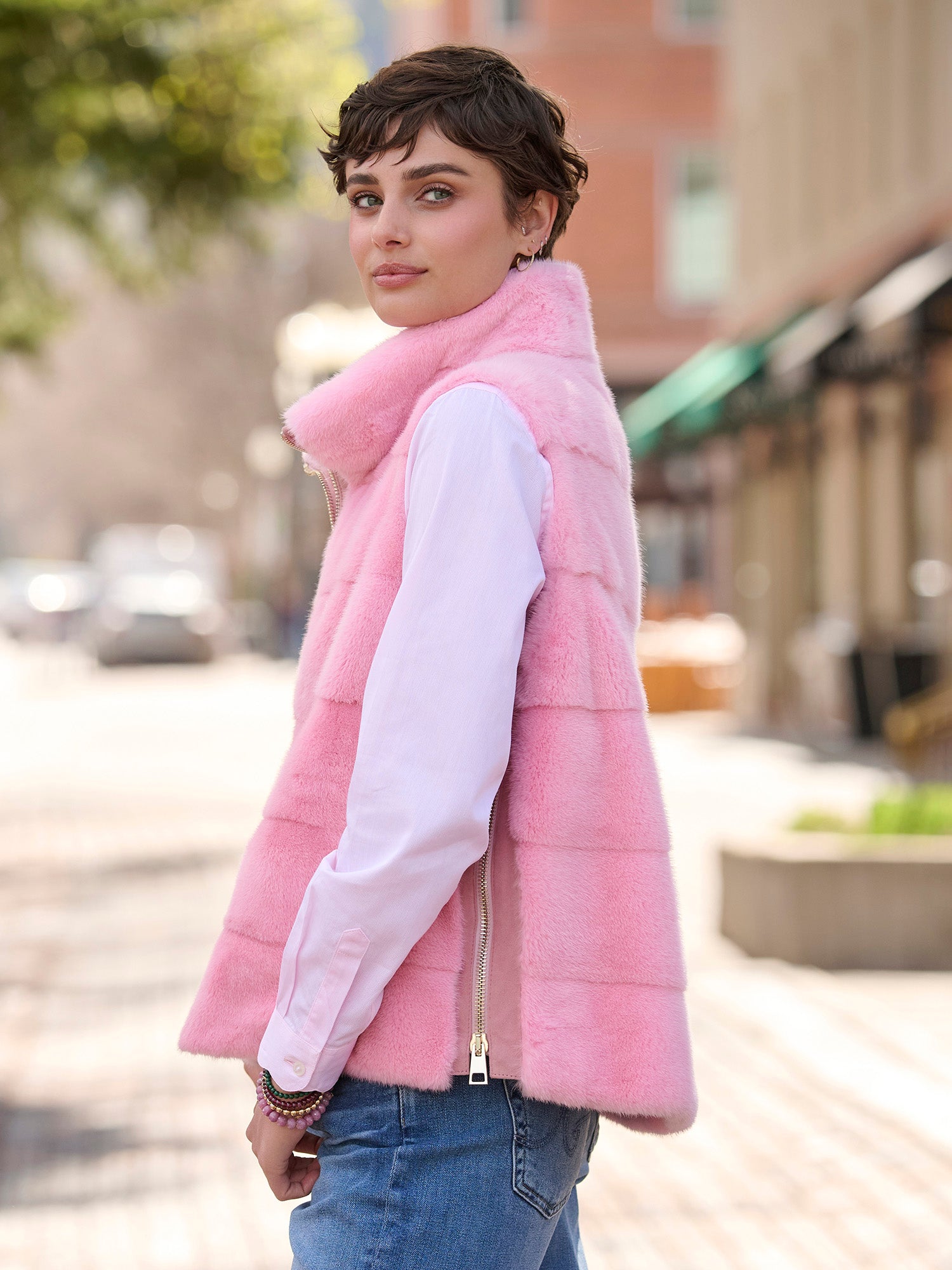 Sarah Mink Fur Vest – Gorsuch