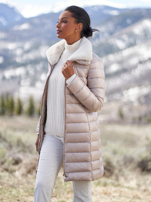 Elisa Ultralight Nylon Down Coat