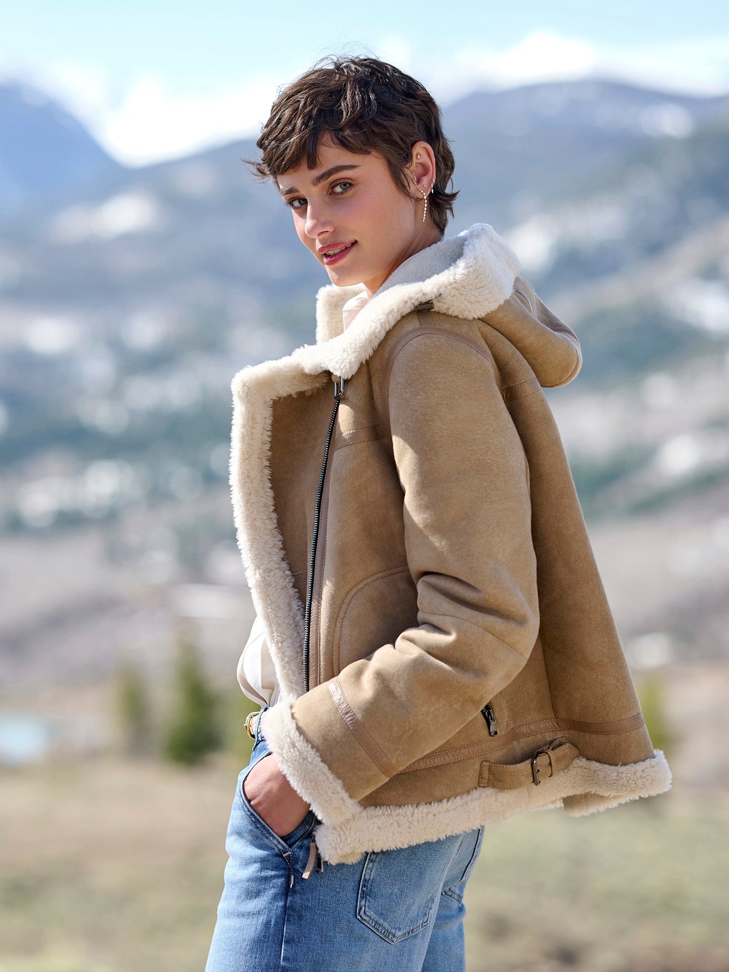 Norah Shearling Moto Jacket – Gorsuch