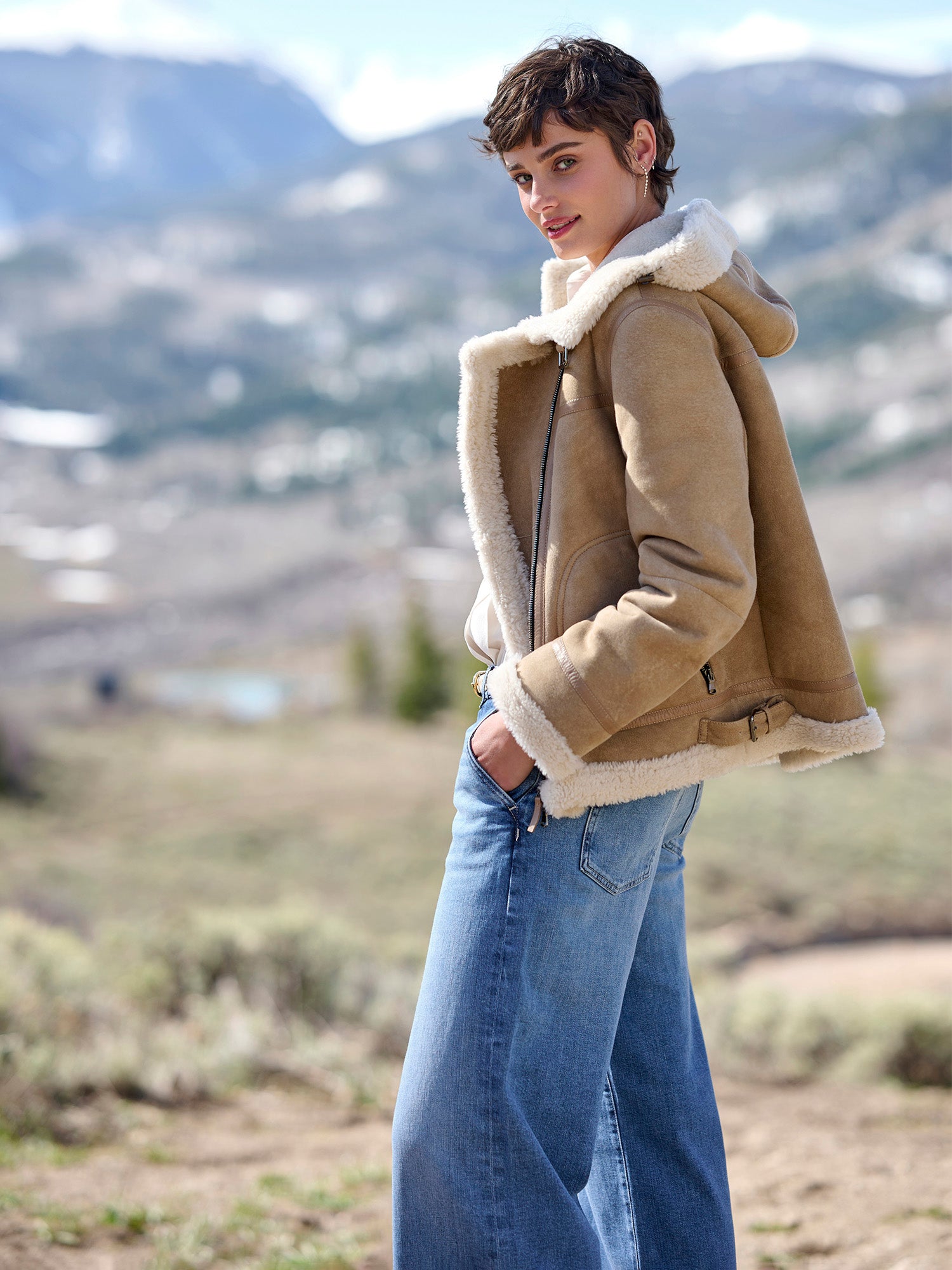 Norah Shearling Moto Jacket – Gorsuch