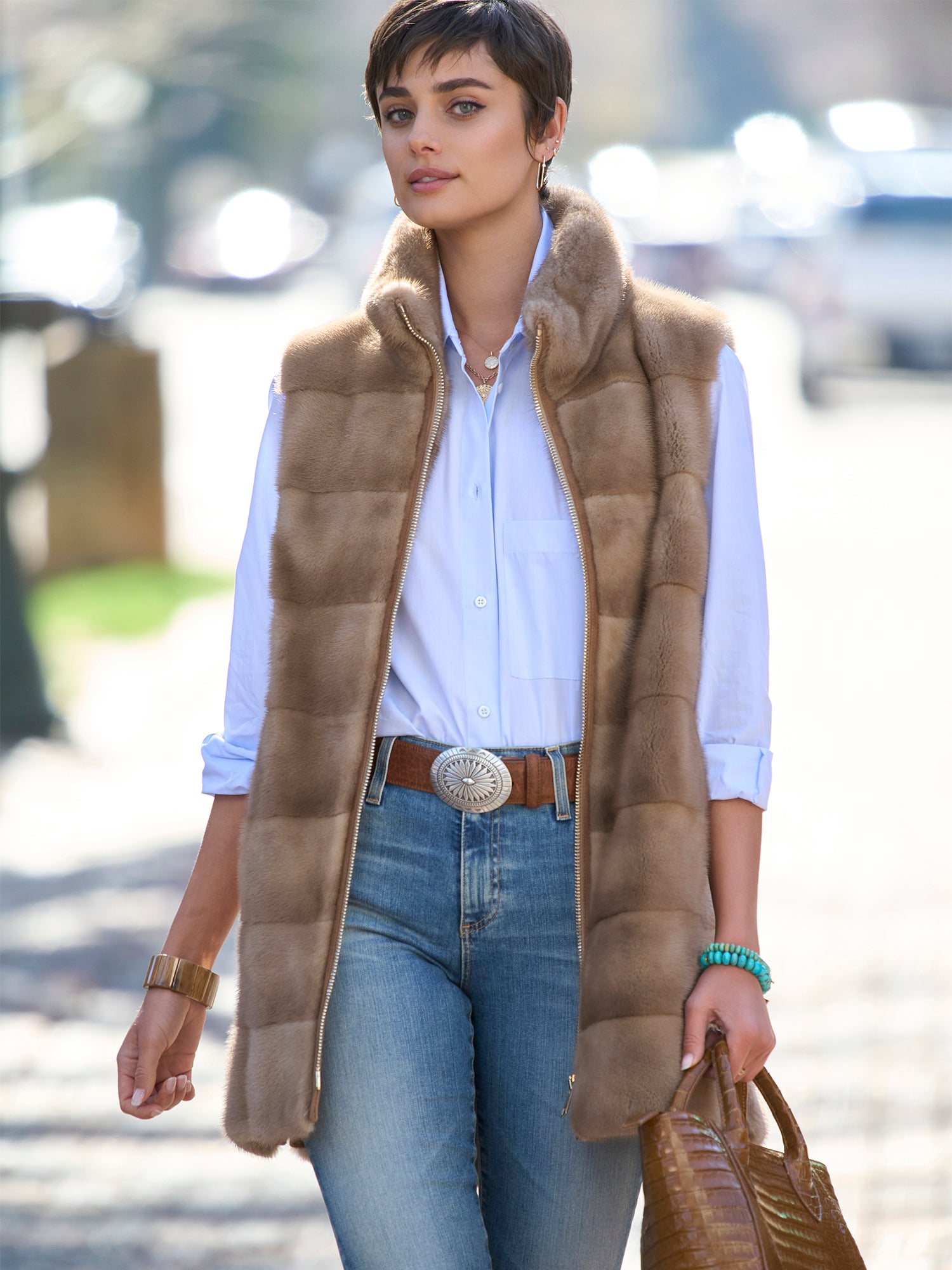 Serena Mink Fur Vest – Gorsuch