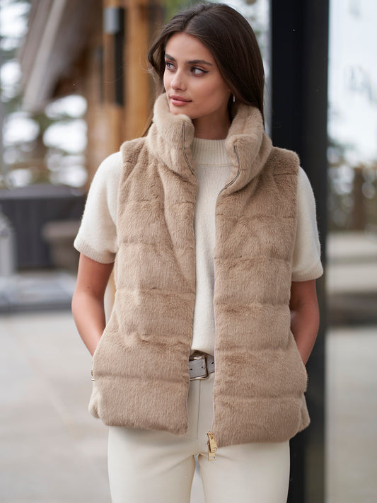 Dahl Faux Mink Vest