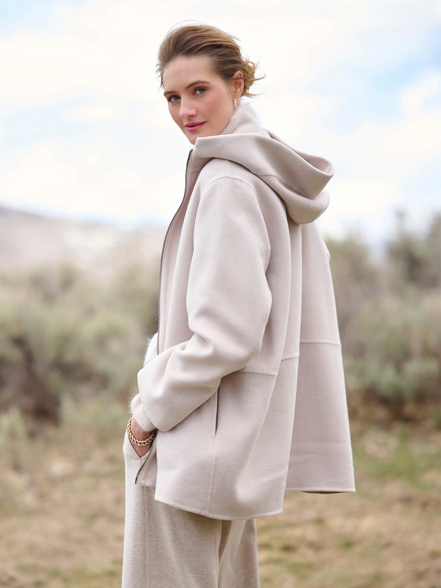 コート BLANCHA Women Outer 24042 200CEMENTO GREY Shop Grey's Anatomy 35 Inch Women's Two Pocket Stretch