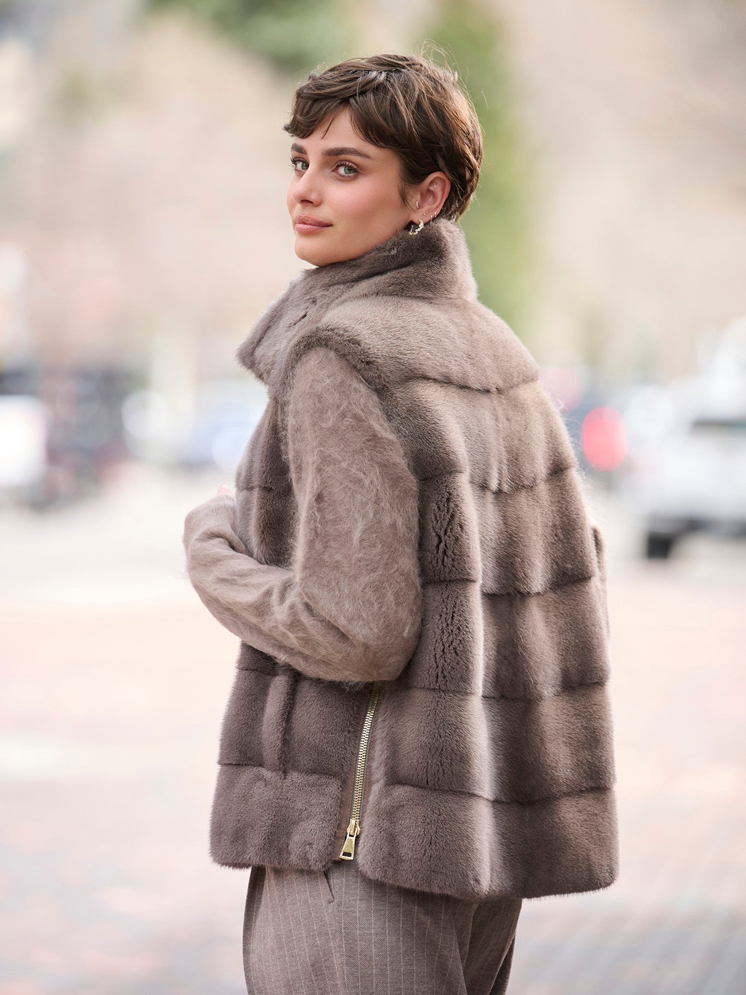 tanu.様　3way field parka with fur vest SAM New York Womens HIGHLINE shearling trim parka in army | SAM.