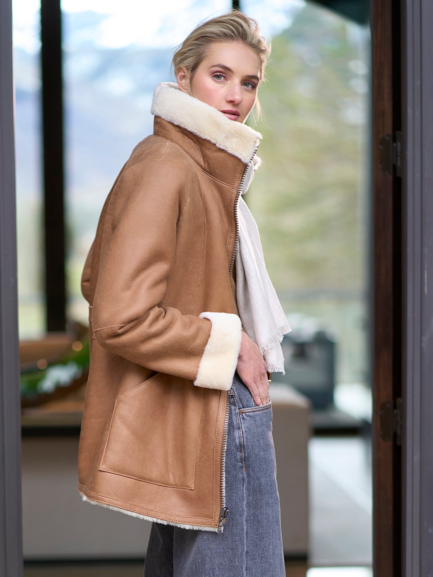 sudo 2way coat「leo sheep」リバーシブル Annelie Reversible Shearling Coat – Gorsuch