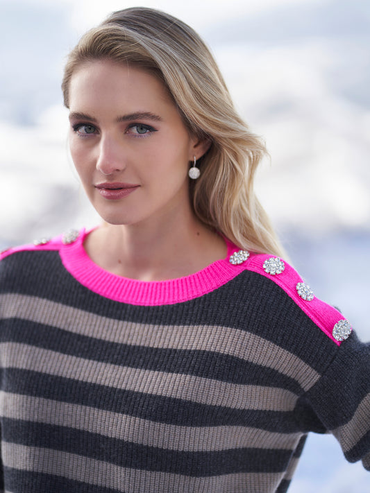 Mirie Stripe Boatneck Sweater