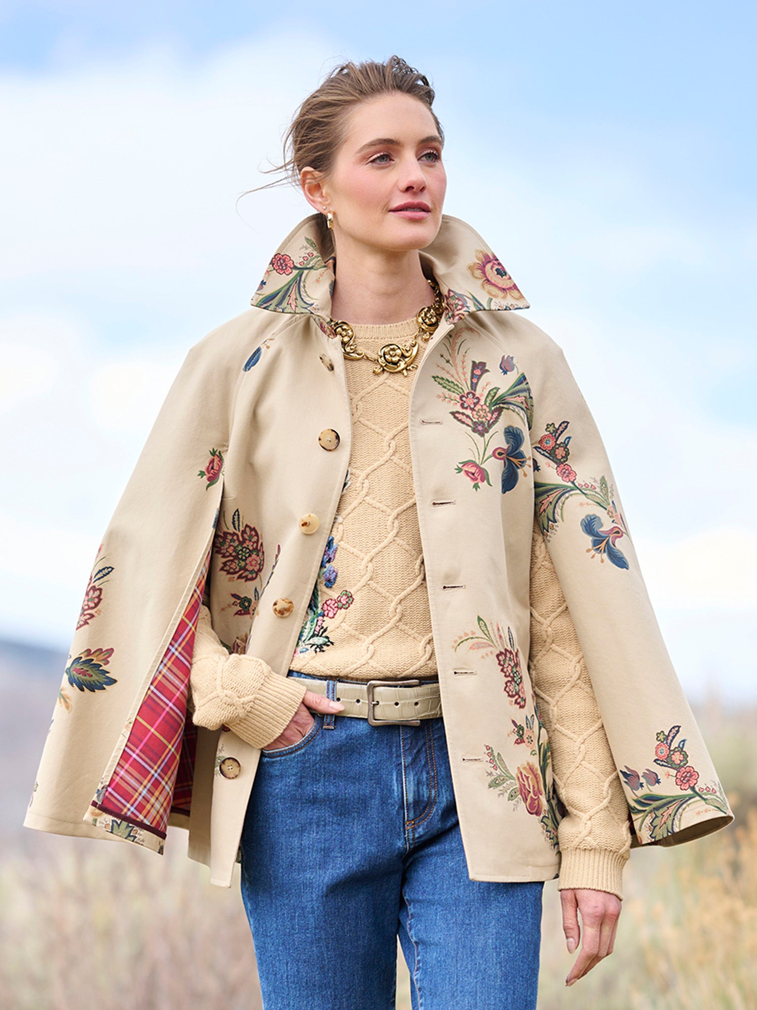 Antonela Floral Cape – Gorsuch