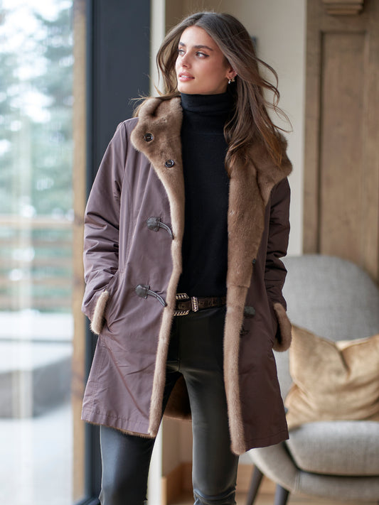 Luna Reversible Mink Coat