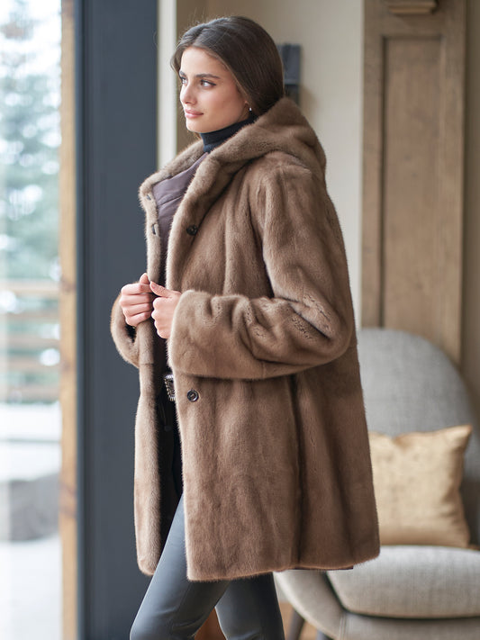 Luna Reversible Mink Coat