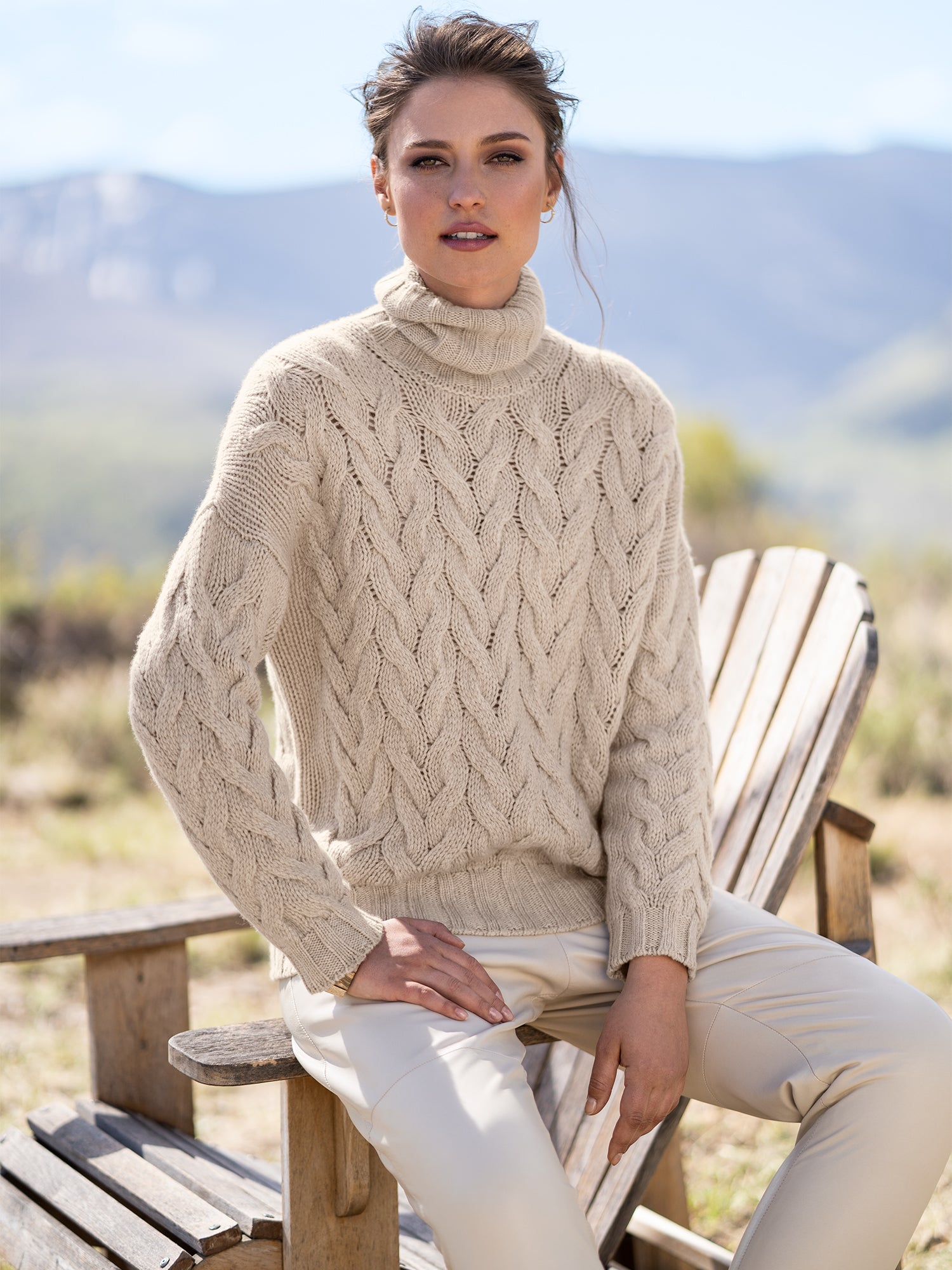 トップス HERILL GoldenCash Cashmere Cable Sweater HERILL 