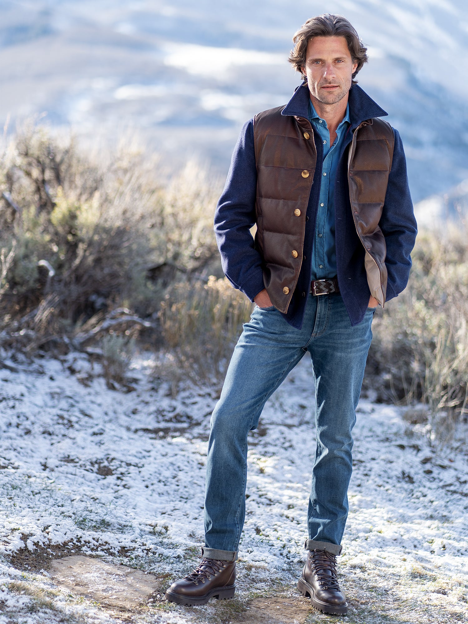 Leather Down Vest – Gorsuch