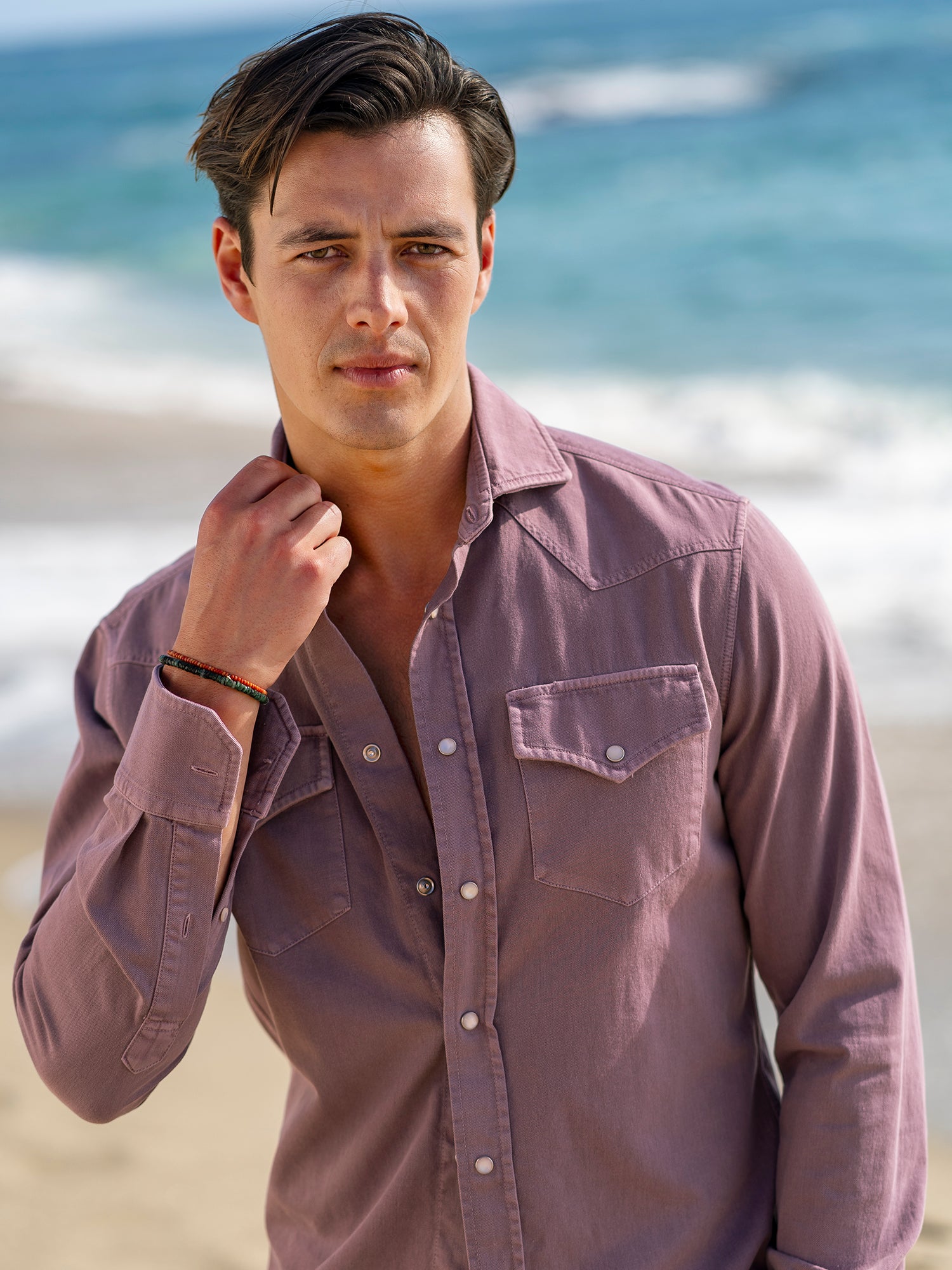 Brunello Cucinelli Western denim shirt - Grey