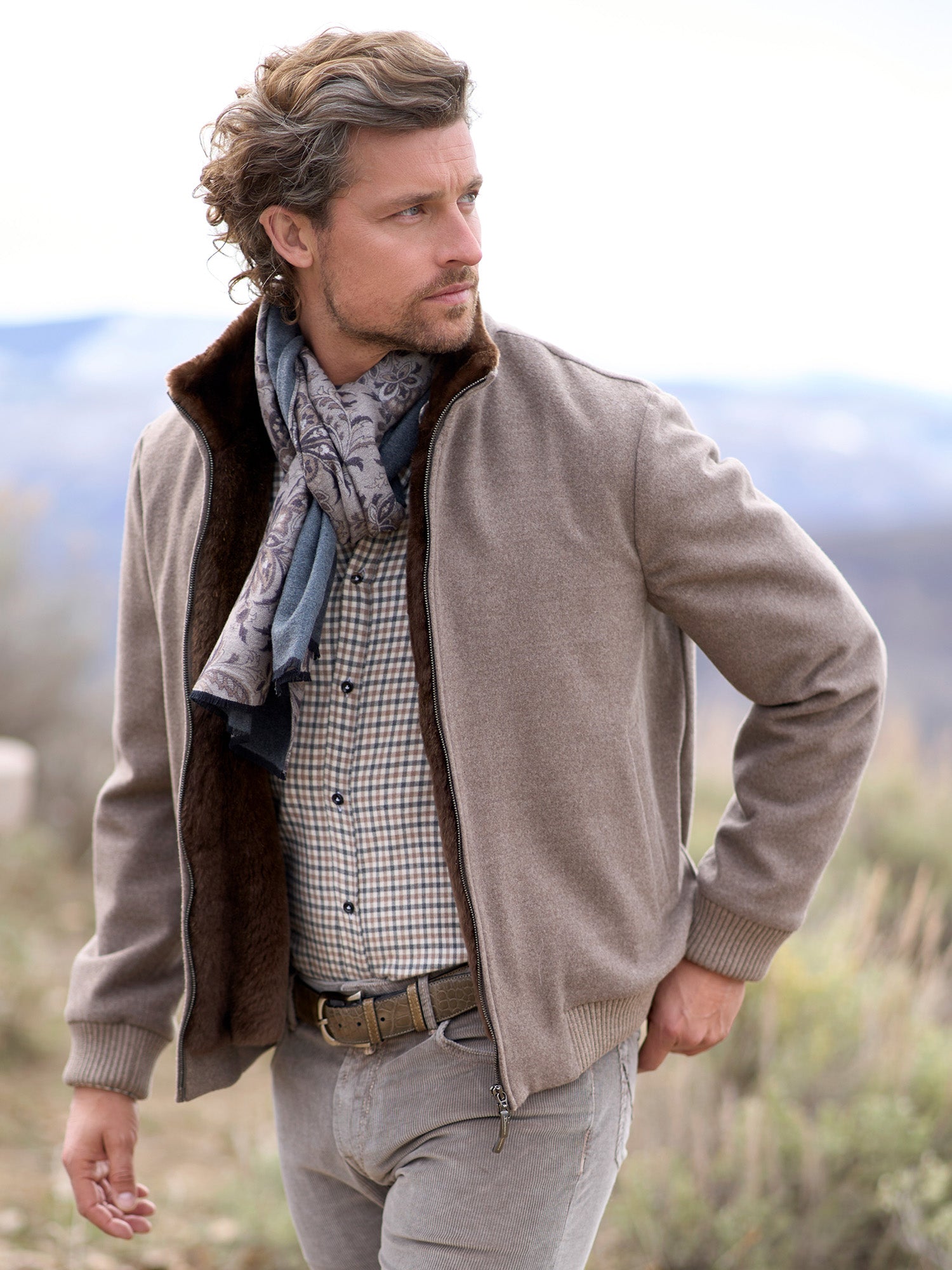 Arlo Cashmere Beaver Zip Cardigan – Gorsuch