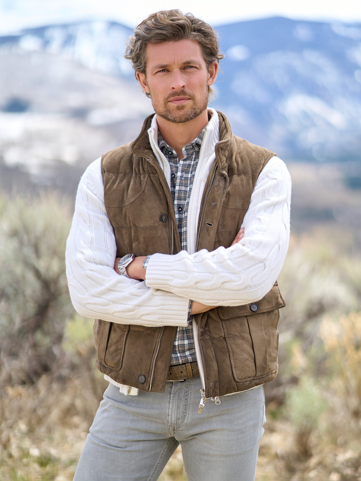 Ian Suede Field Vest – Gorsuch