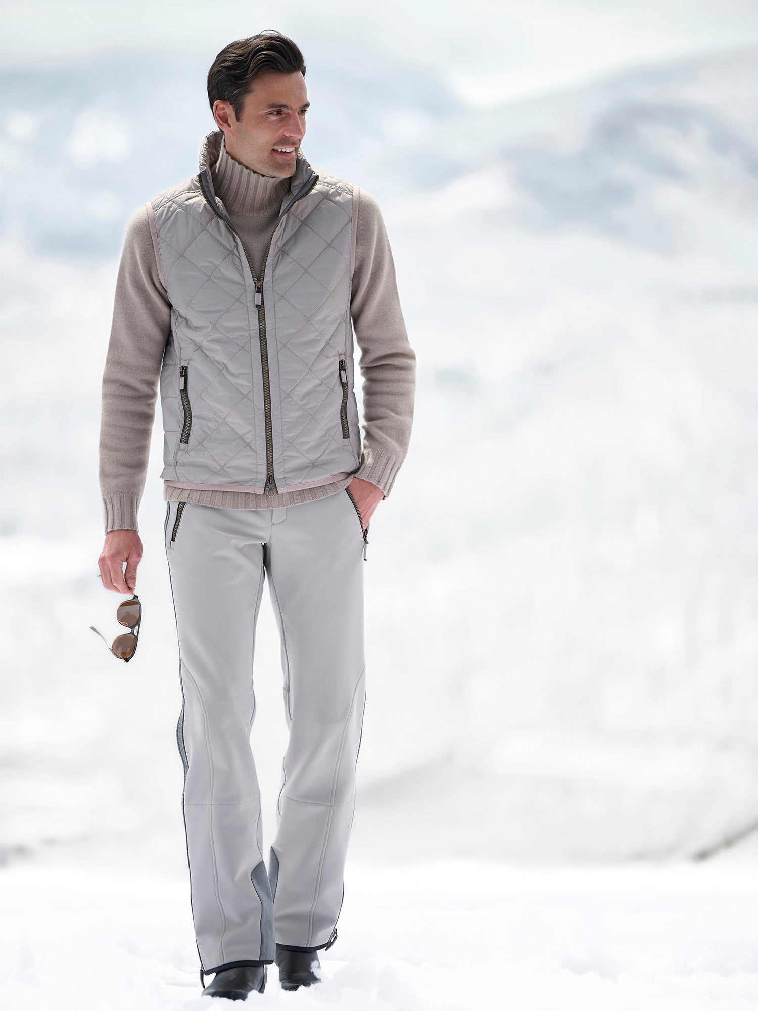 HIKER PUFF VEST TYPEWRITER V4601 灰白 HIKER PUFF VEST COTTON TYPEWRITER | PRODUCTS | nonnative SPRING