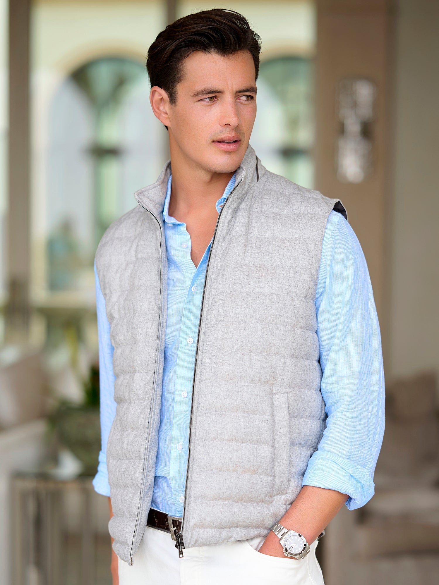 ダウンベスト HERNO 'Resort - Bright Corduroy' vest Women's Waistcoats | Herno