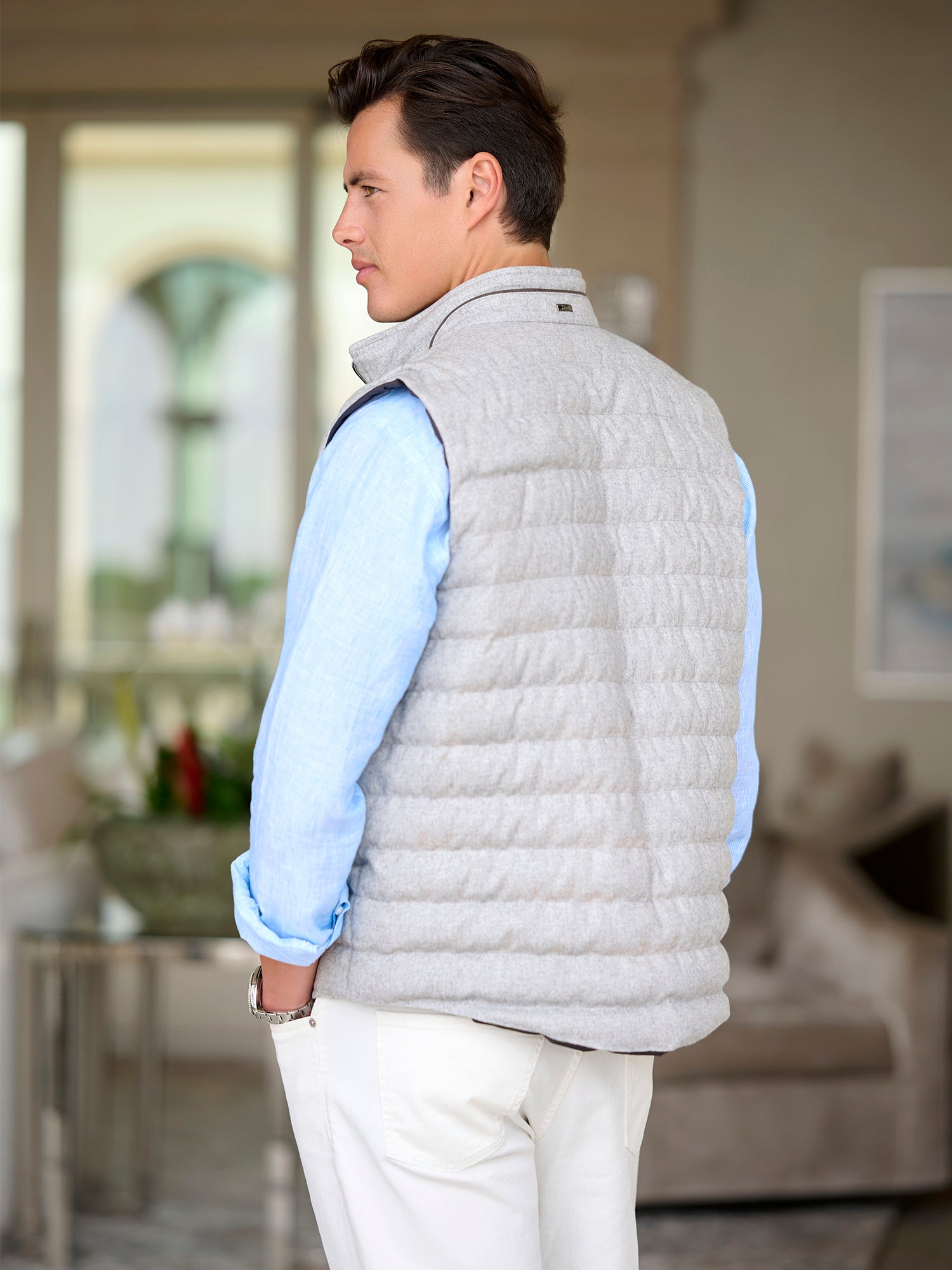 Curtis Cashmere Silk Down Vest – Gorsuch