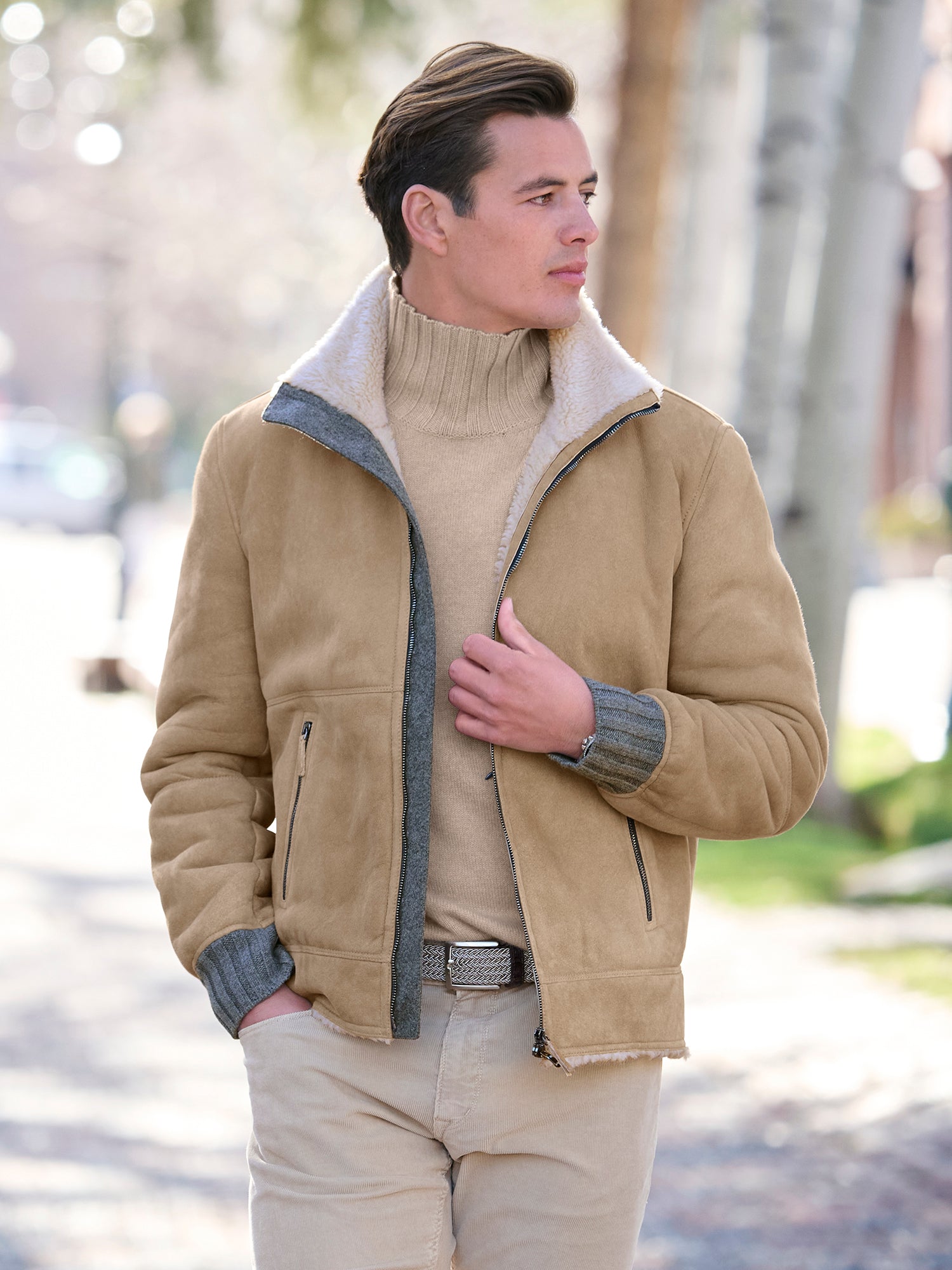 Alvin Shearling Bomber Jacket – Gorsuch