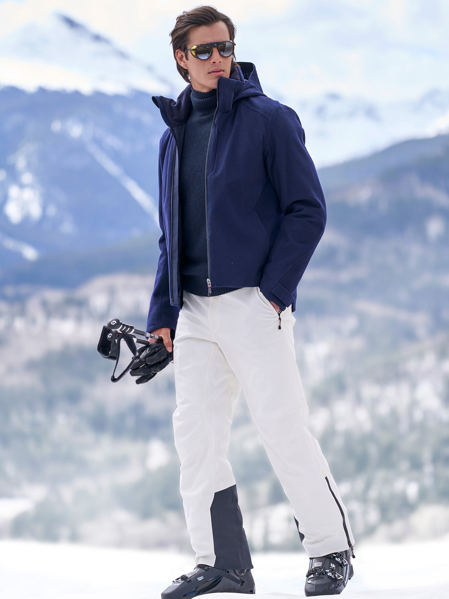 Navy Blue Jacket Ski Pants And Jacket Pants Mens Winter Ski