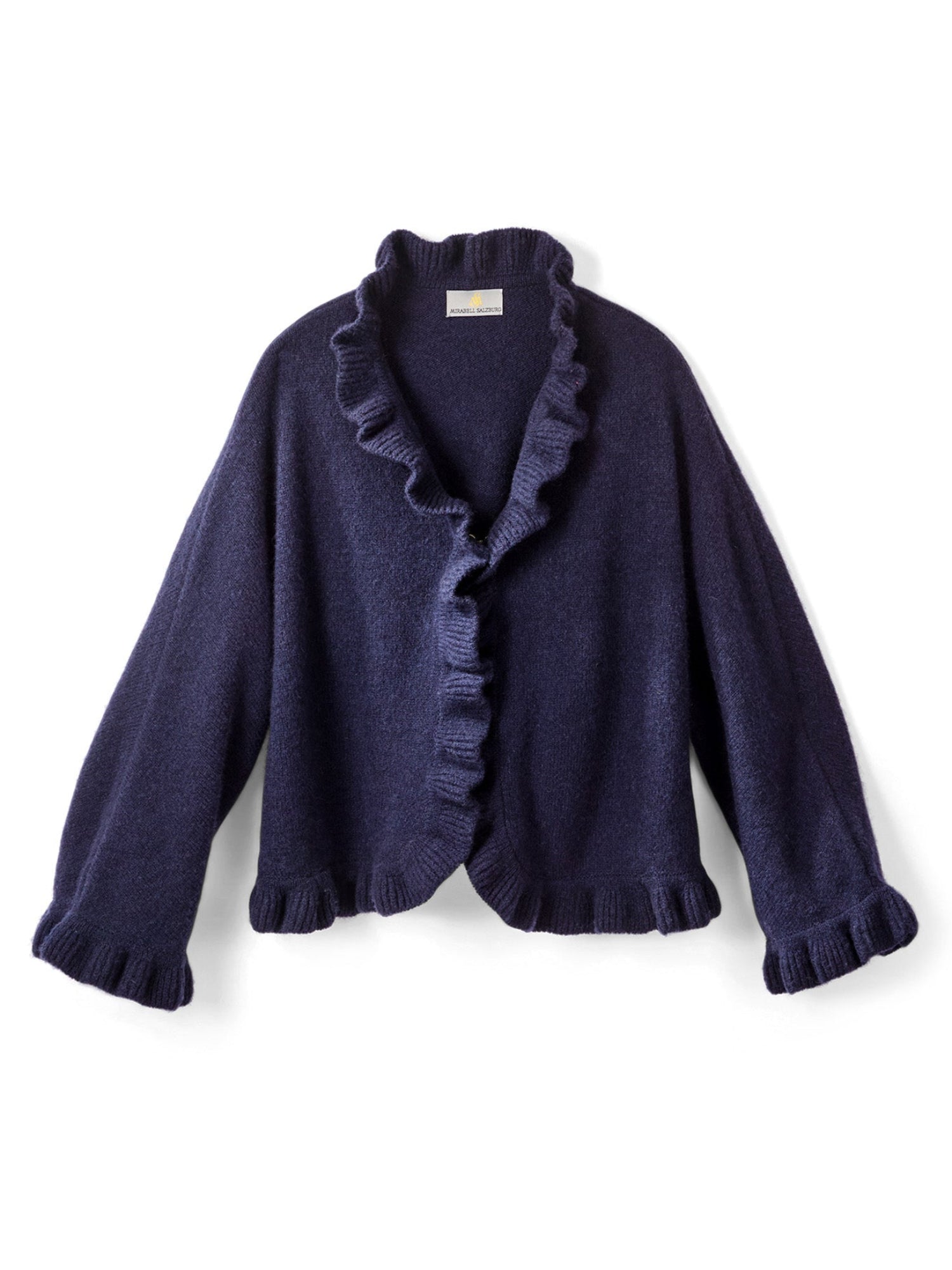 Philippa Ruffle Soft Wool Cardigan – Gorsuch