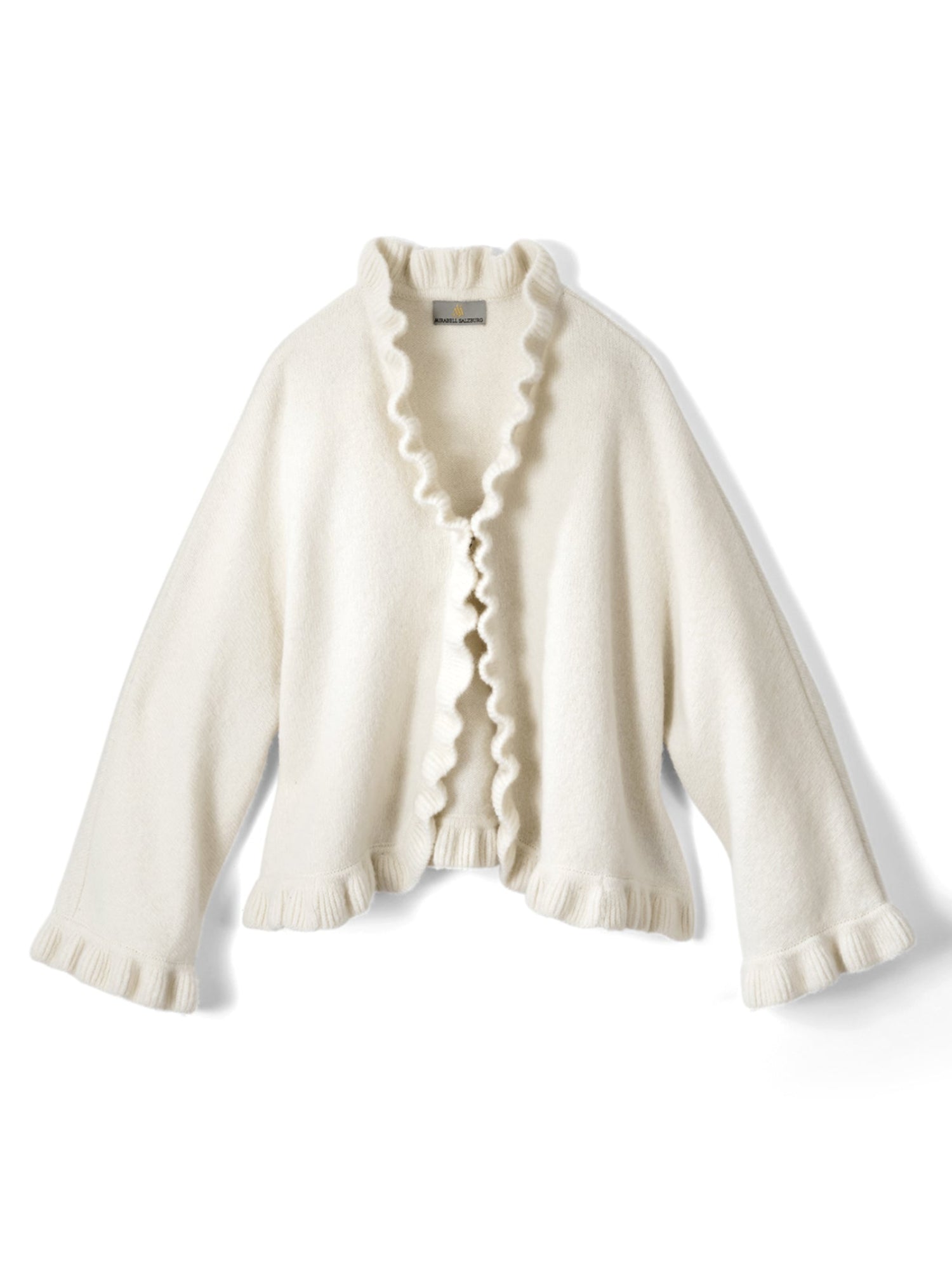 トップス frill hand knit cardiga Frill Collar Cropped Knit Cardigan – axes femme from JAPAN
