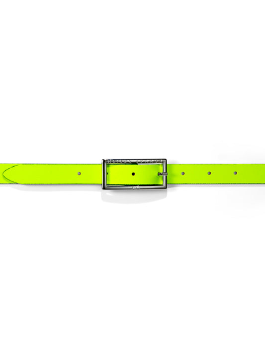 Neon Patent Leather Belt