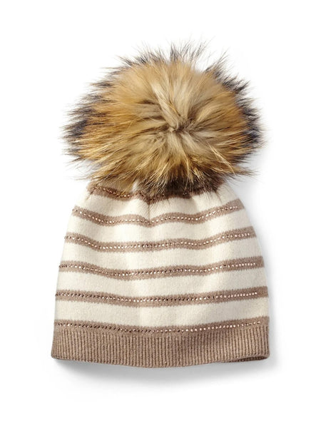 Stripe Pom Knit Hat – Gorsuch display picture 1