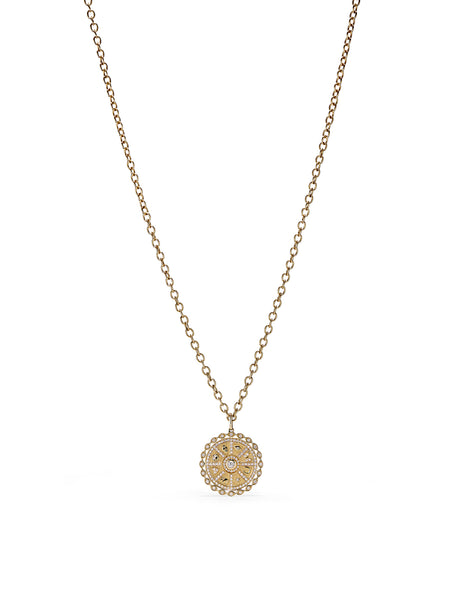 Gold Icon Wheel Coin Necklace – Gorsuch