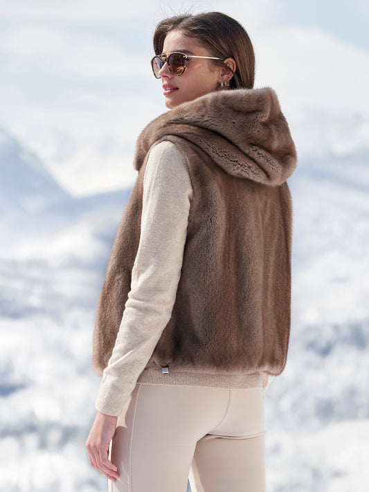 Sloane Reverisble Mink Fur Vest