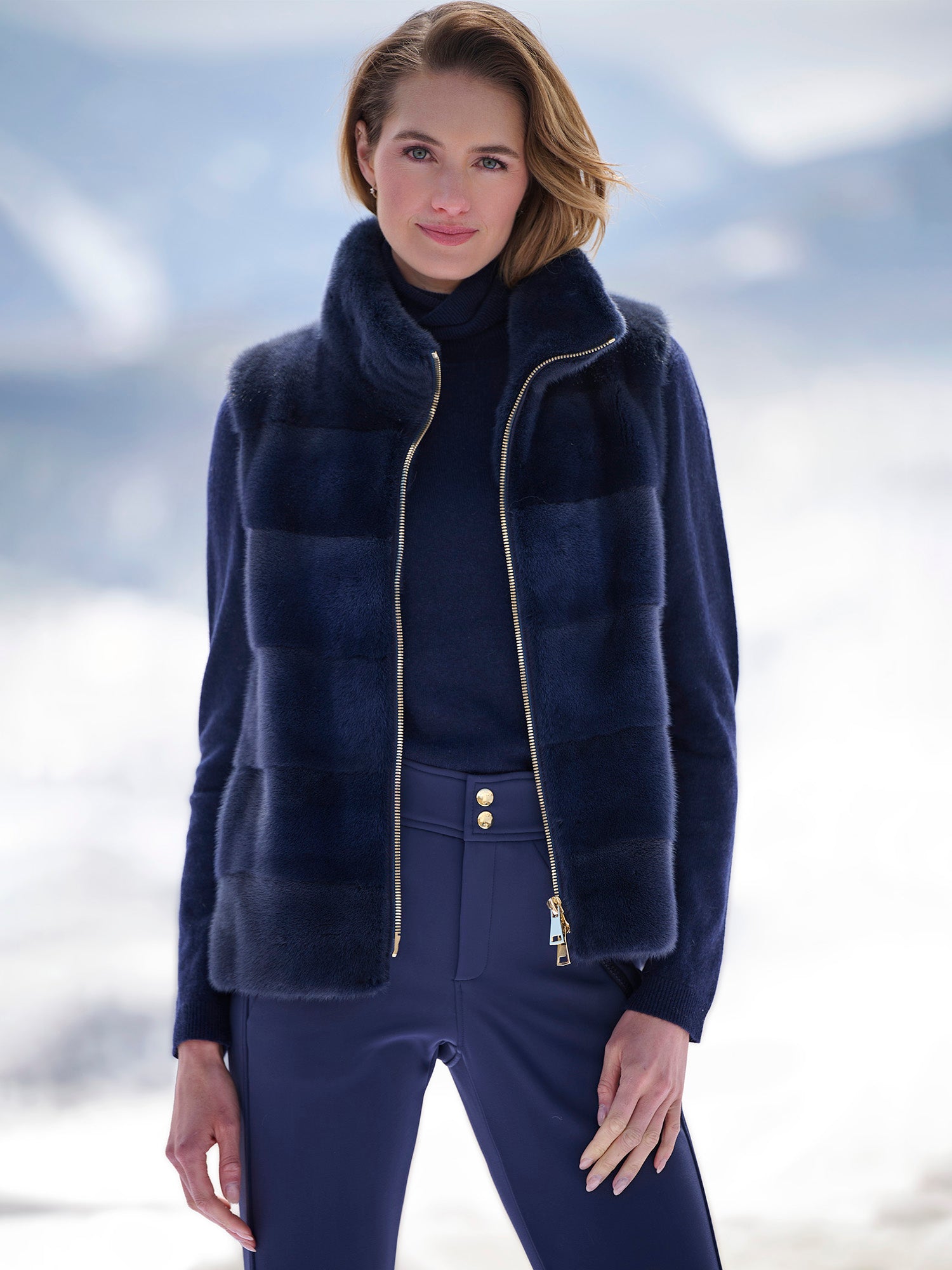 ジャケット・アウター ESMOK velvet fur down vest Alps Velvet Down Vest — Espresso – Après Actif