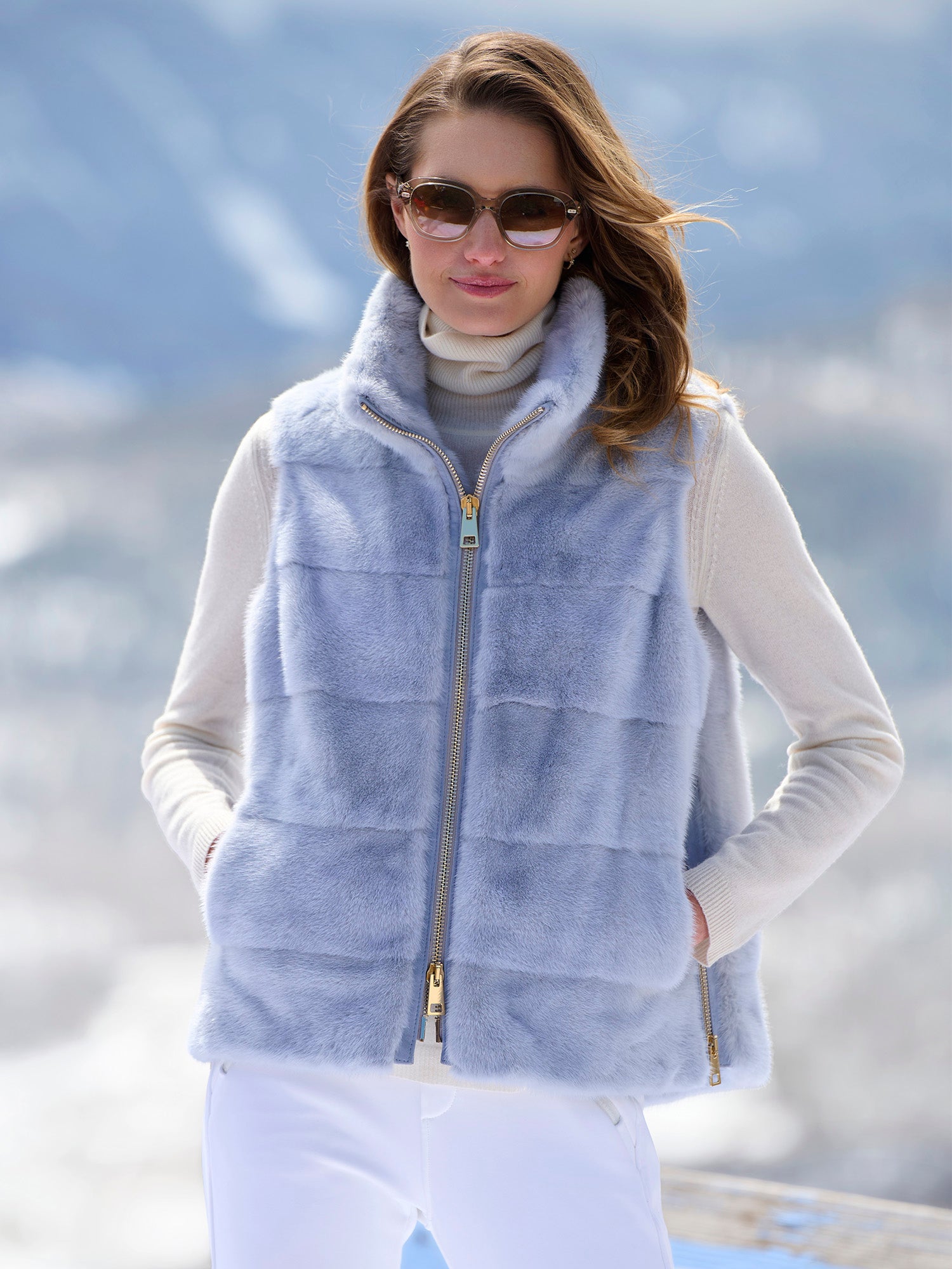 Sarah Mink Fur Vest – Gorsuch