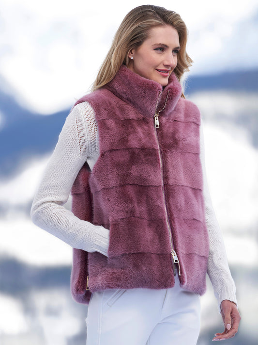 Sarah Mink Fur Vest