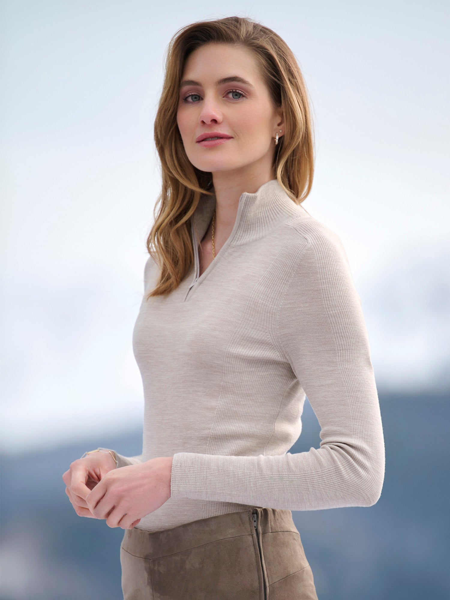 Jean Quarter Zip Sweater – Gorsuch