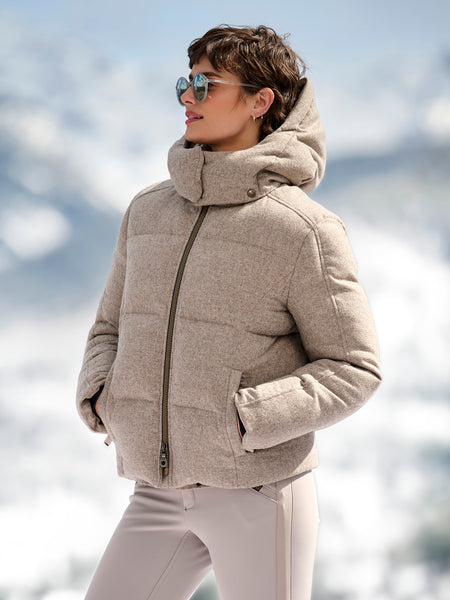 ジャケット・アウター ella selectshop shaggy jacquard blouson SKI06_FRAU_ISABEL_CSHMR_037-