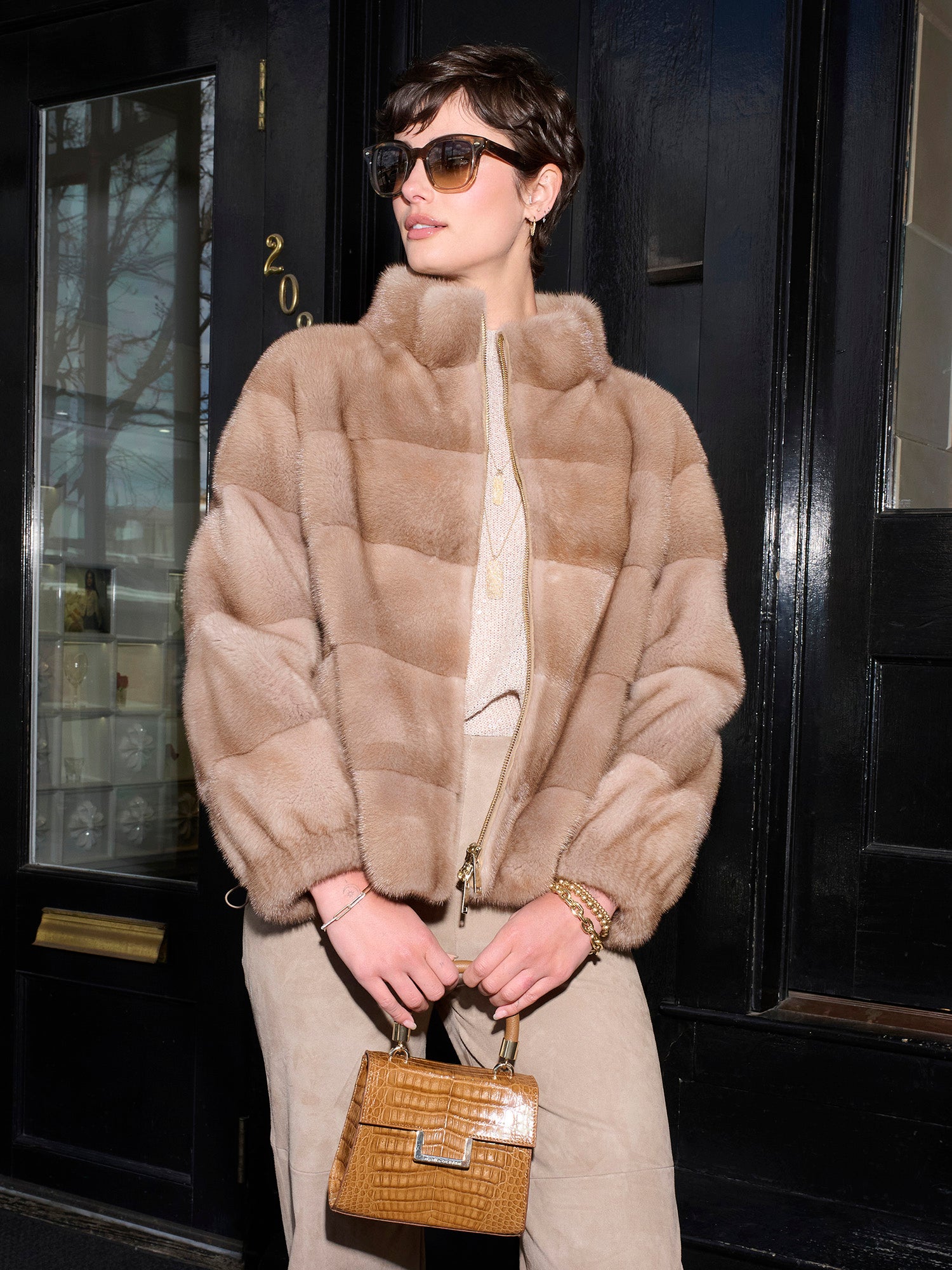 Athena Mink Fur Bomber Jacket – Gorsuch