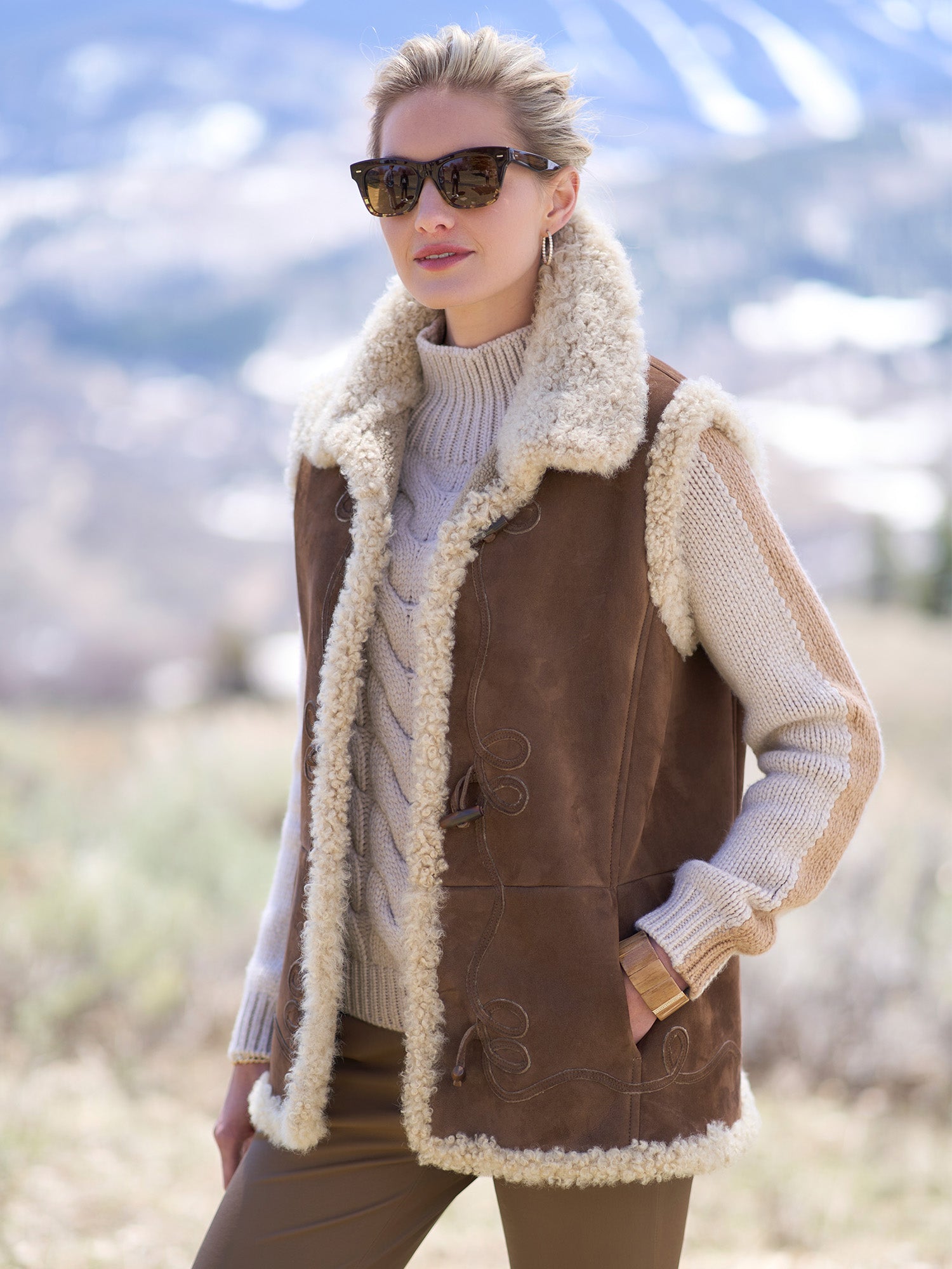 Sila Shearling Vest – Gorsuch
