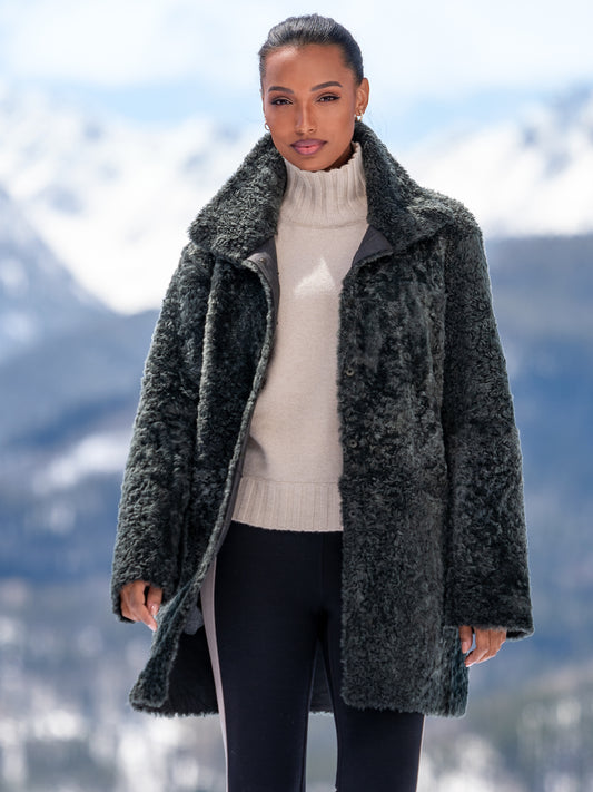Helena Shearling Reversible Coat