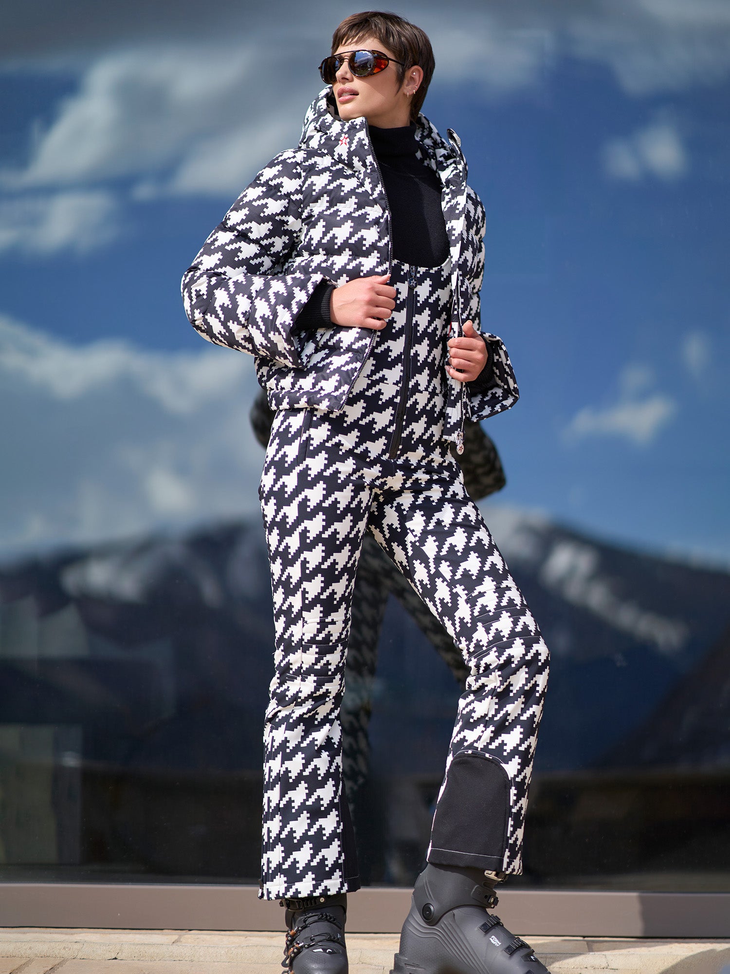 Houndstooth Bib Stretch Ski Pant – Gorsuch