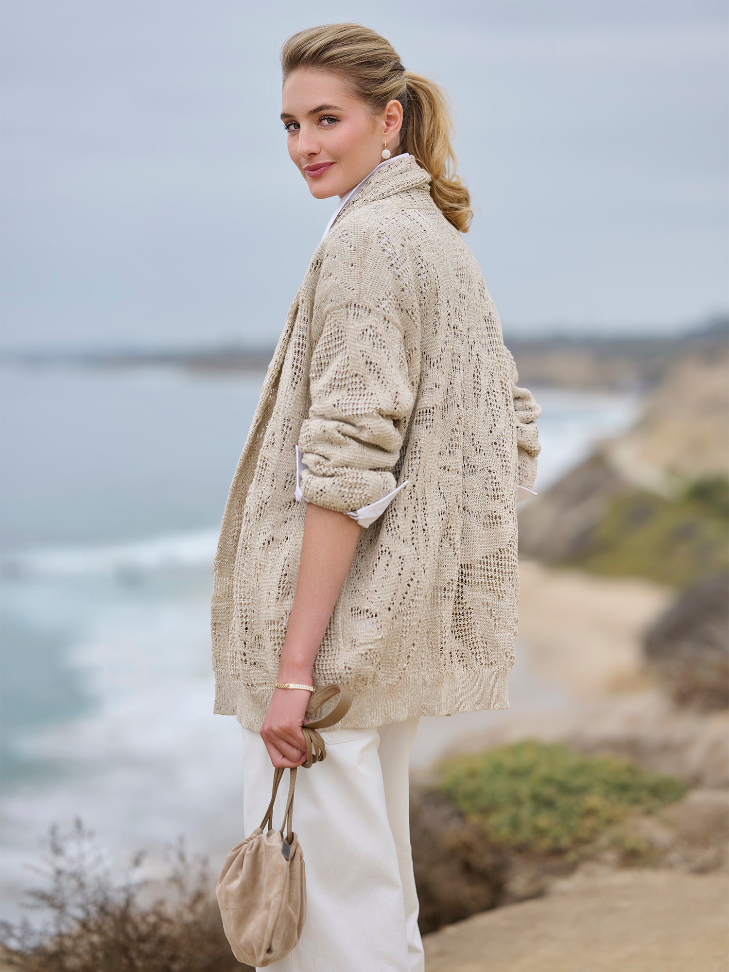 Embroidered Crochet Shawl Cardigan – Gorsuch