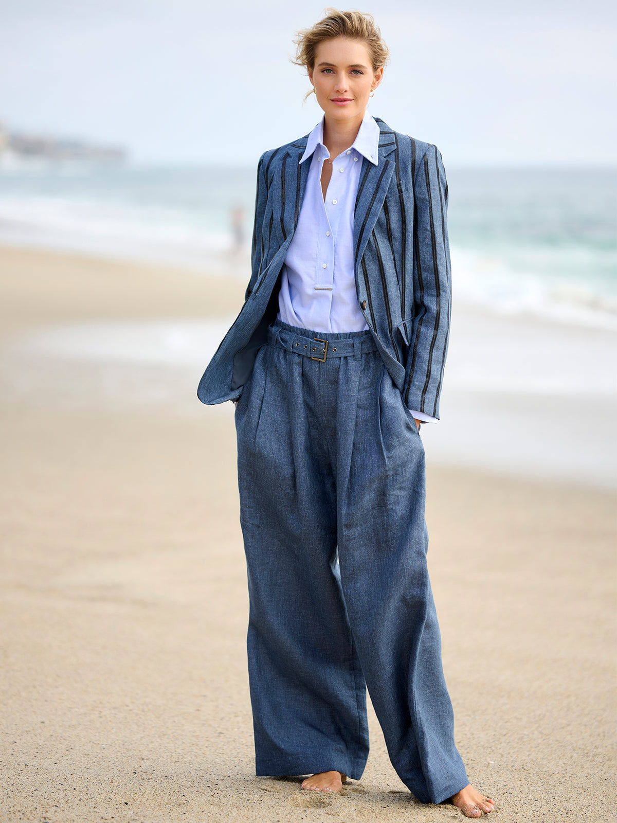 women's linen dress pants Belted Wide Leg Pant Masters Products Color:Pecan Brown Leather These ankle Black Square Neck Tie