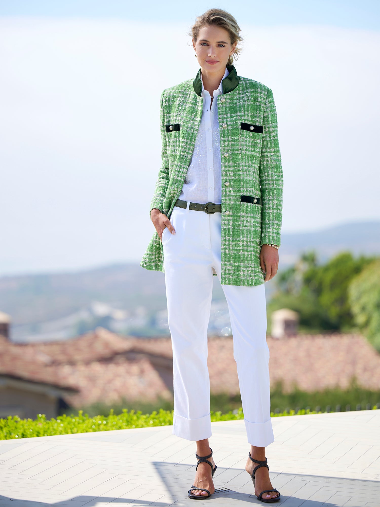 Herlipto Spring Tweed Jacket Sサイズ Herlipto Spring Tweed Jacket