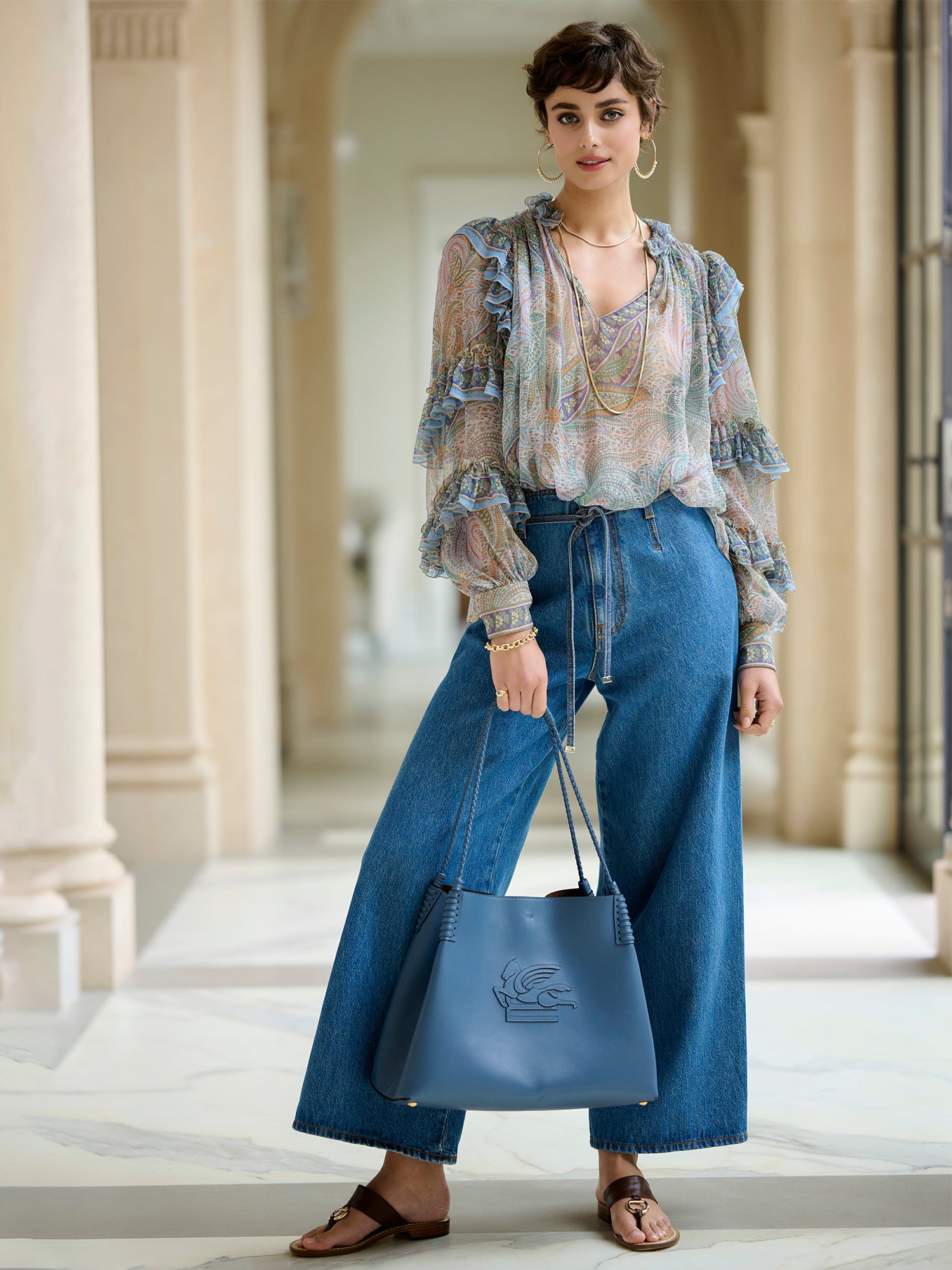 Orella Ruffle Silk Blouse – Gorsuch