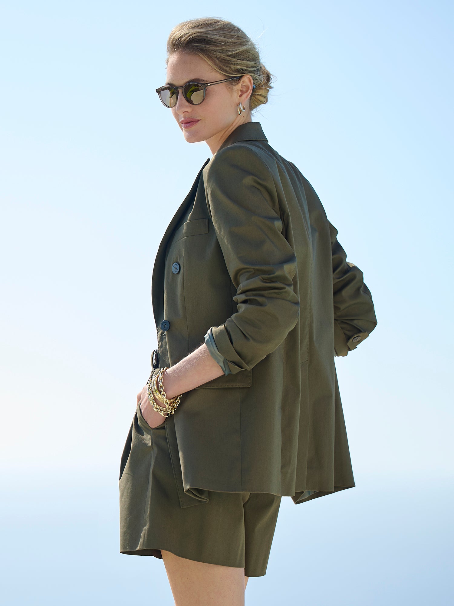 Hillary Cotton Stretch Blazer – Gorsuch