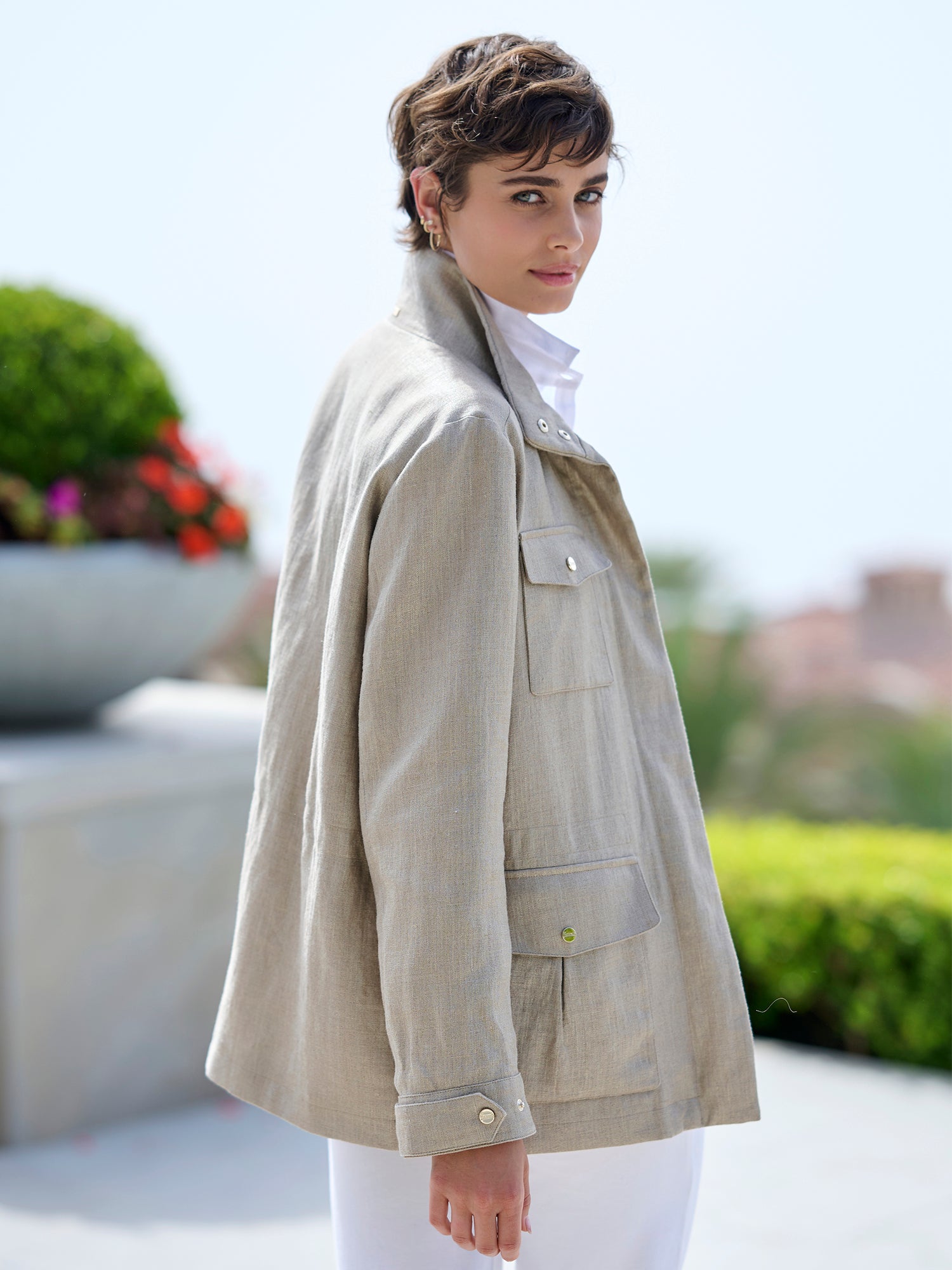 Malin Metallic Linen Field Jacket – Gorsuch