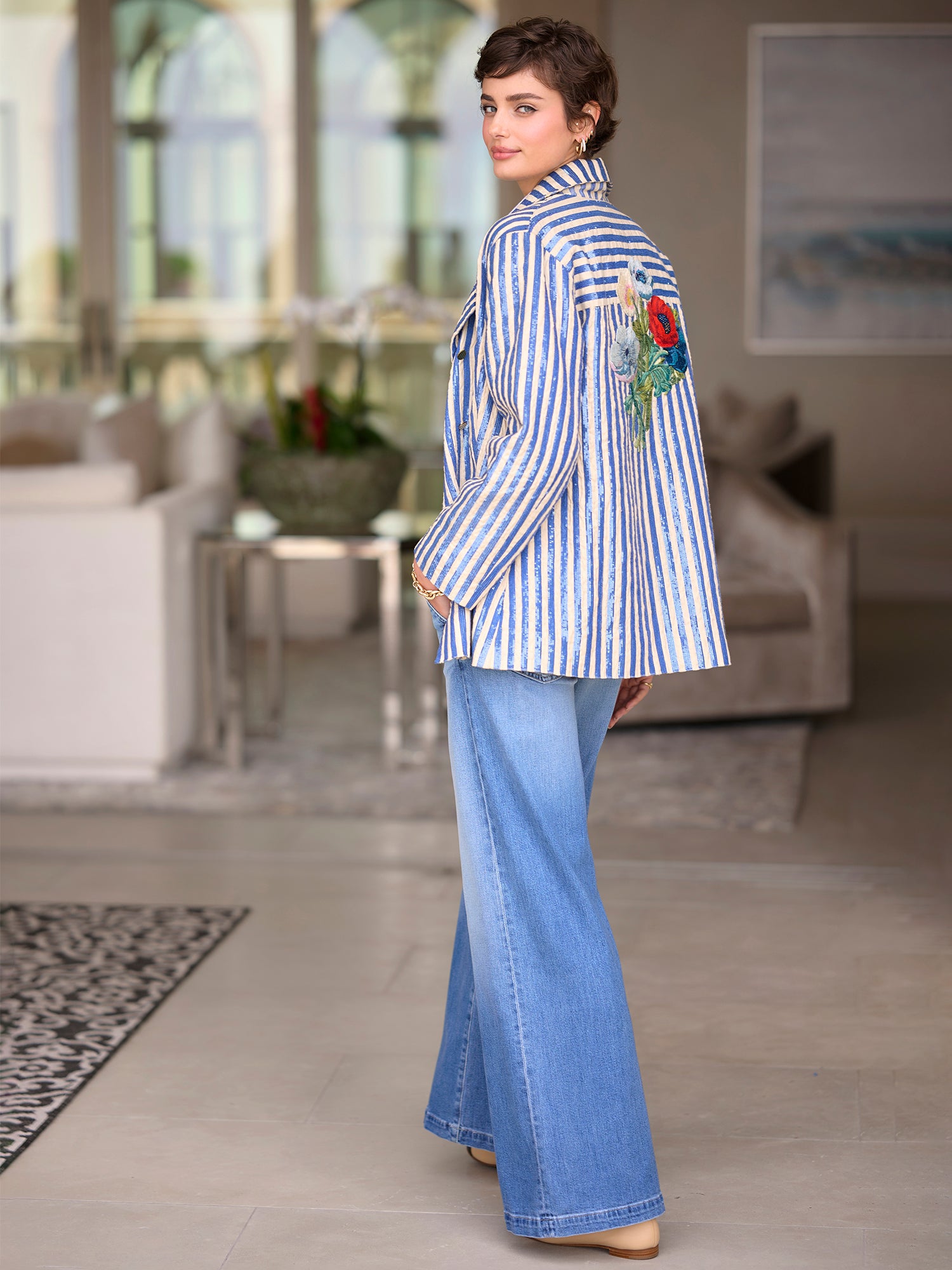 Lily Sequin Stripe Jacket – Gorsuch