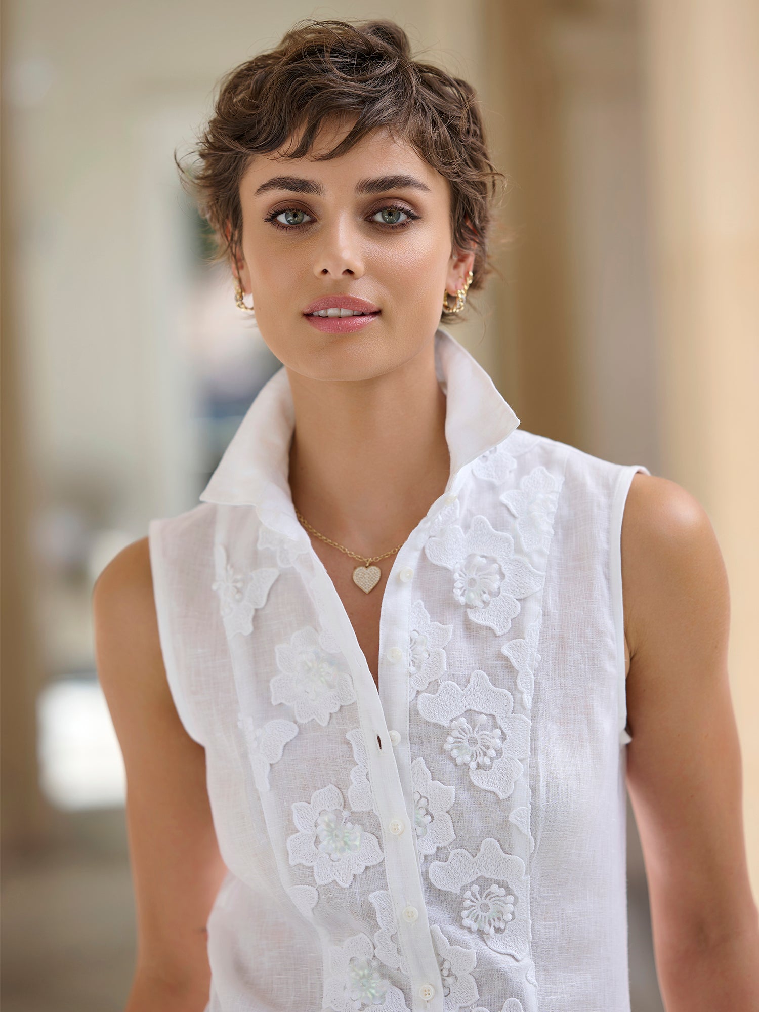 ジャケット・アウター argue MAILLE BLANCHE LINEN JACKET/BLACK hide-m | LEON EMANUEL BLANCK Distortion Short Blazer, black