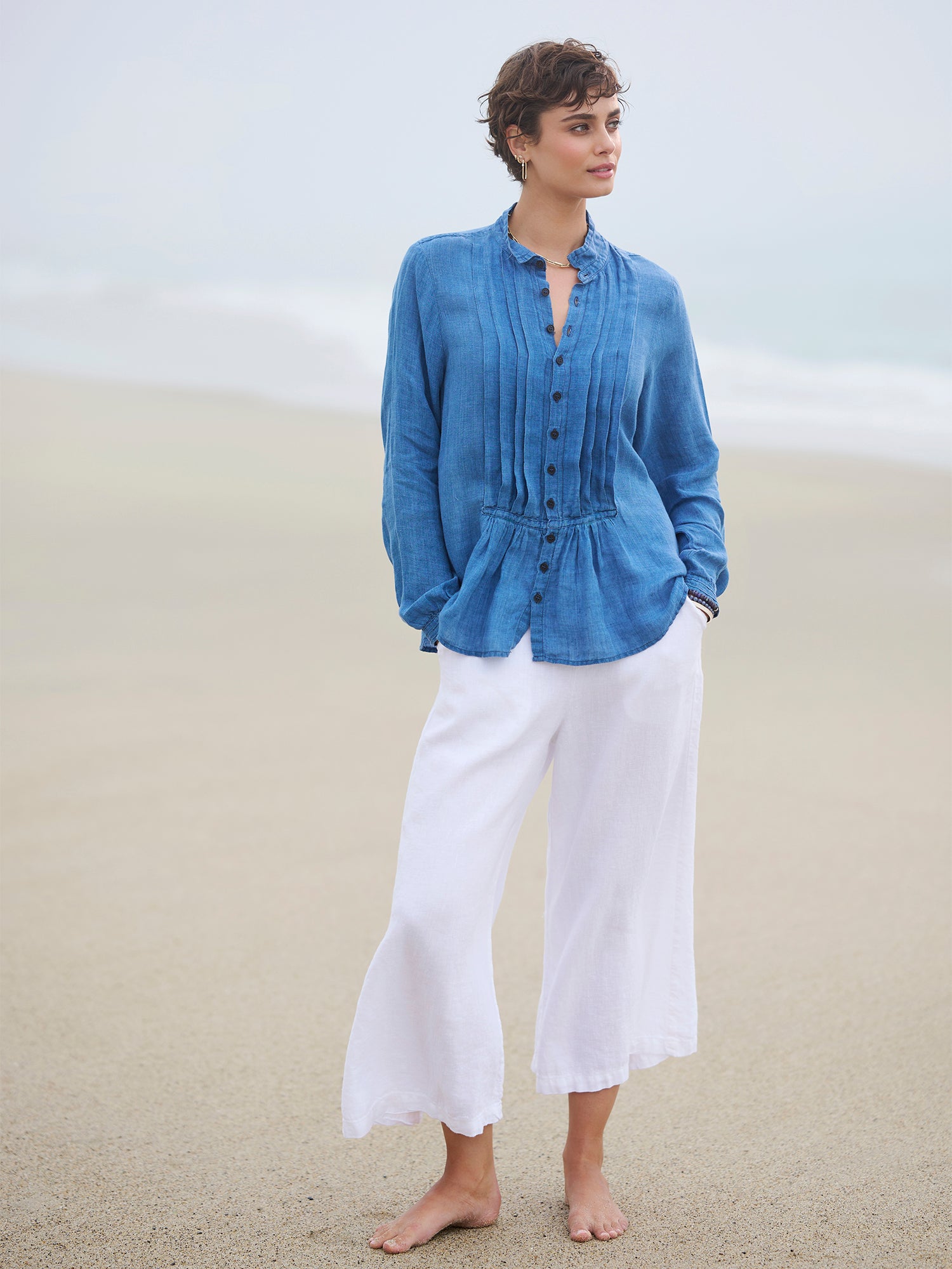 新品 kaval 24ss／Work Pants 2(indigo linen) Clea Crop Linen Pant – Gorsuch