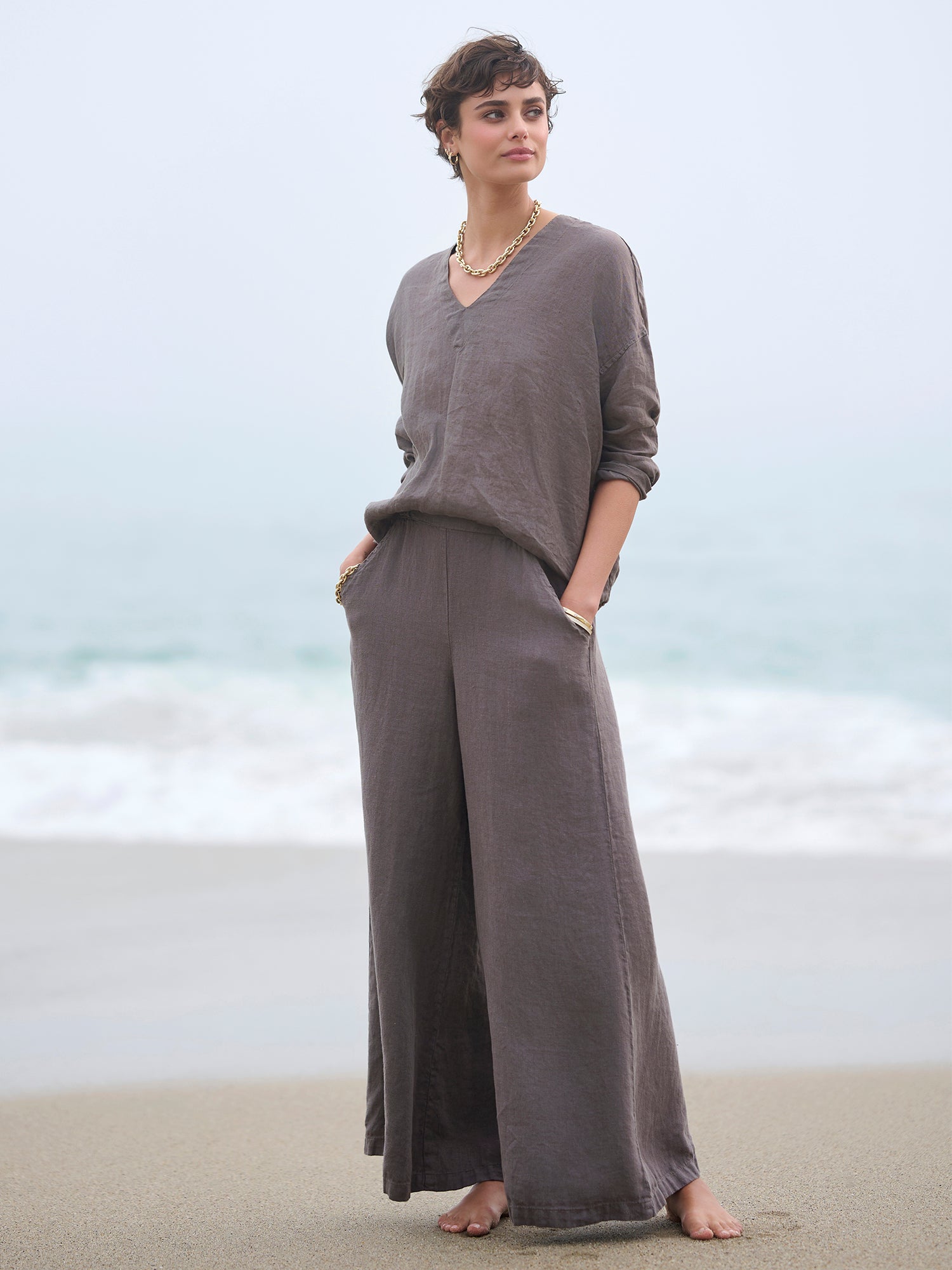 69 by Isaac Sellam | Shop Online | Alu Linen Gusset Pants