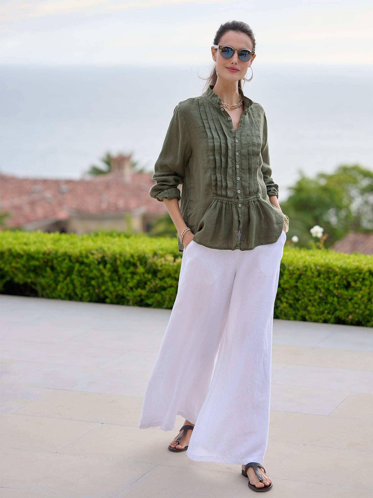 Clea Linen Twill Pant – Gorsuch