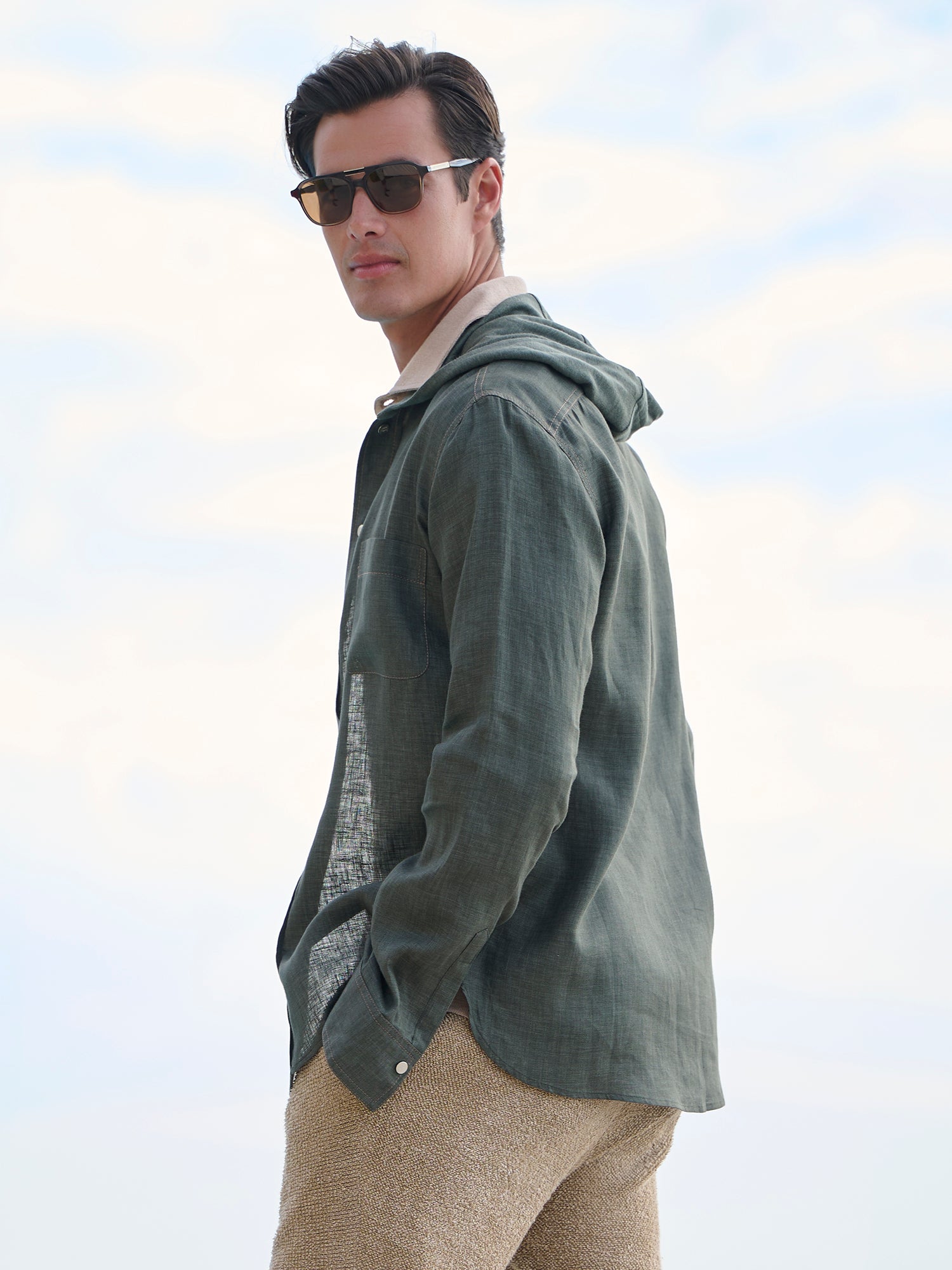Cappuccio Linen Shirt Jacket – Gorsuch